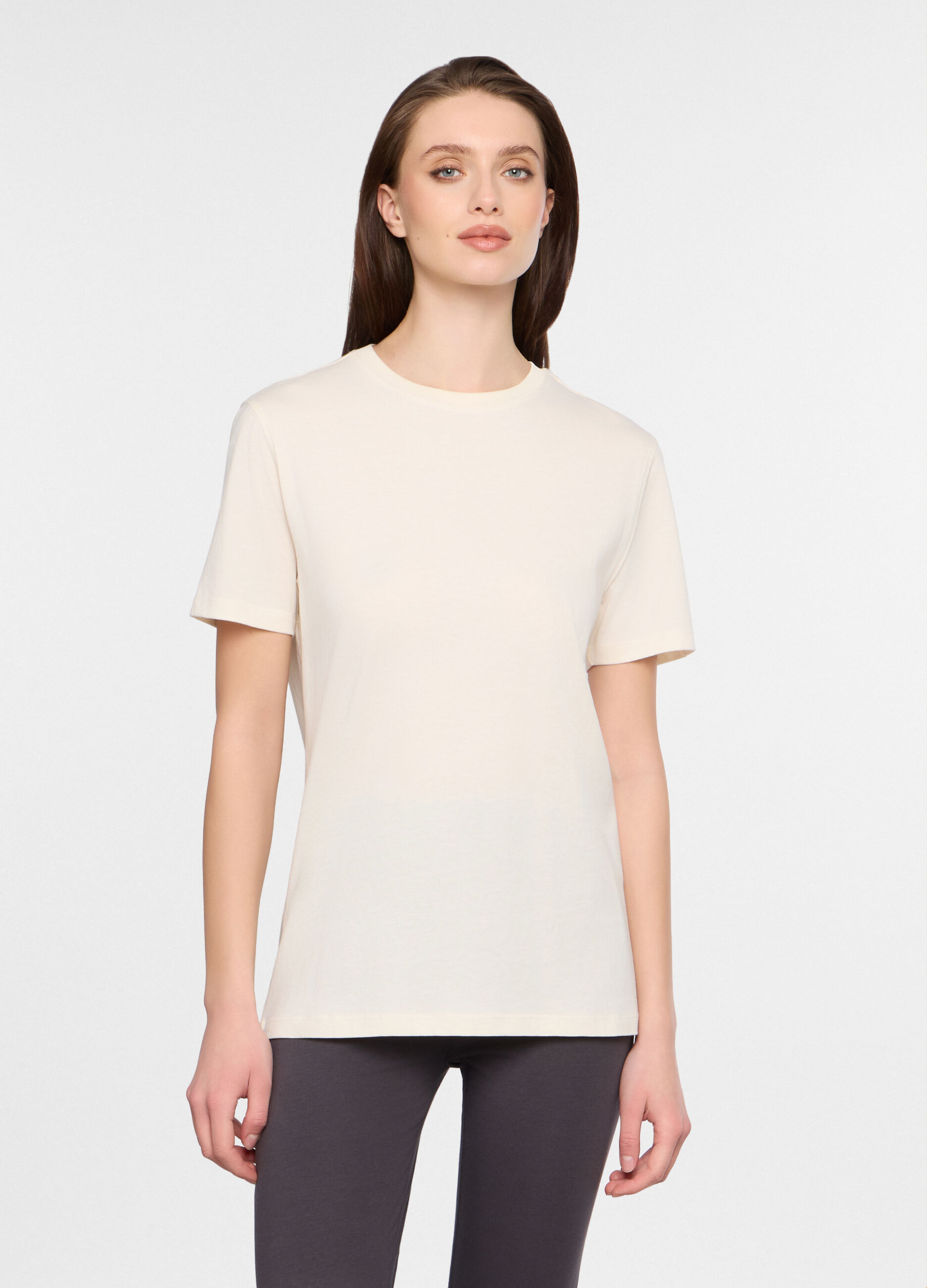 T-shirt girocollo in jersey di cotone uomo_0