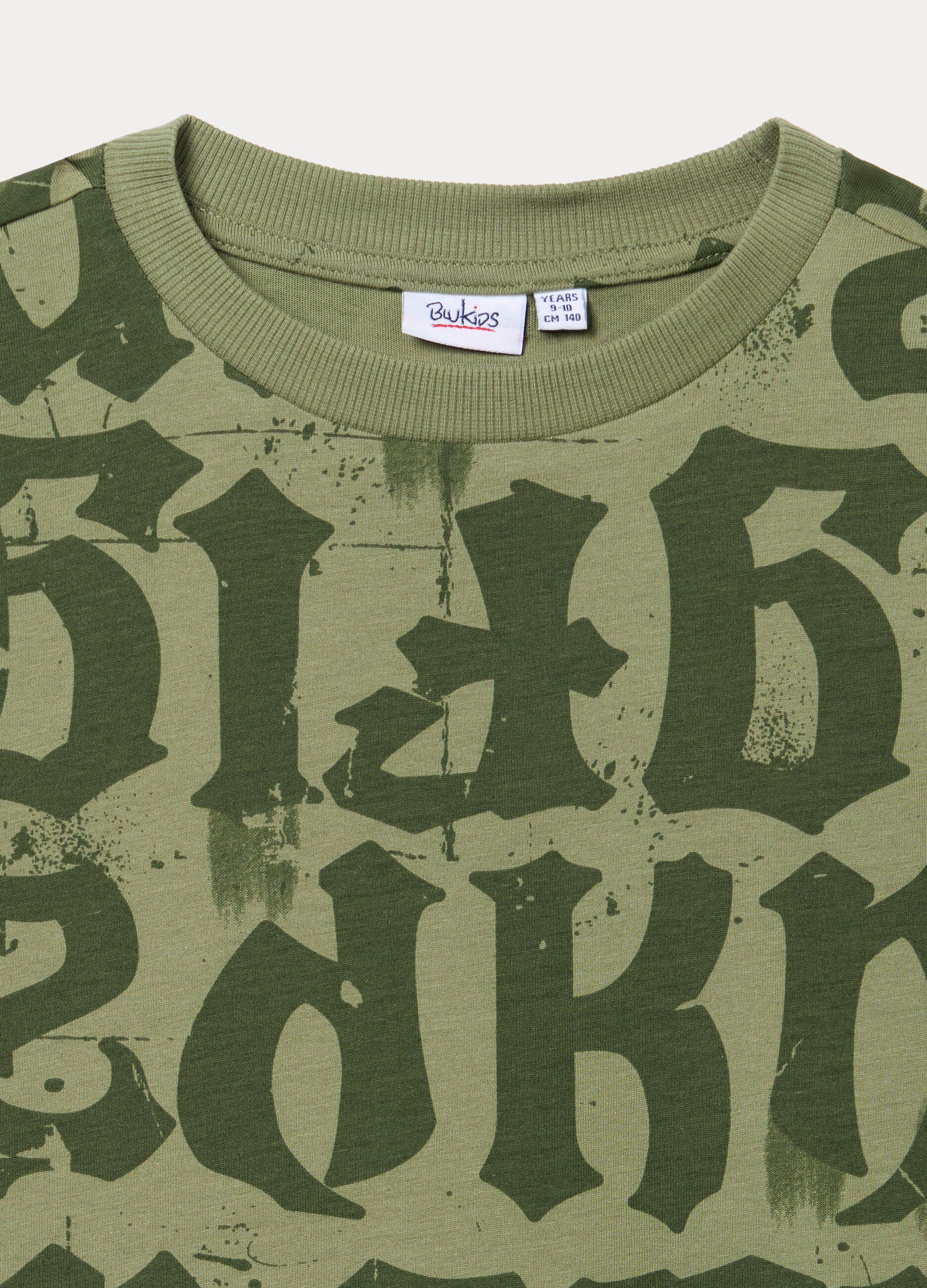 T-shirt girocollo in jersey di puro cotone ragazzo_1