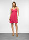 Abito corto fitted in pura viscosa crepe donna_0