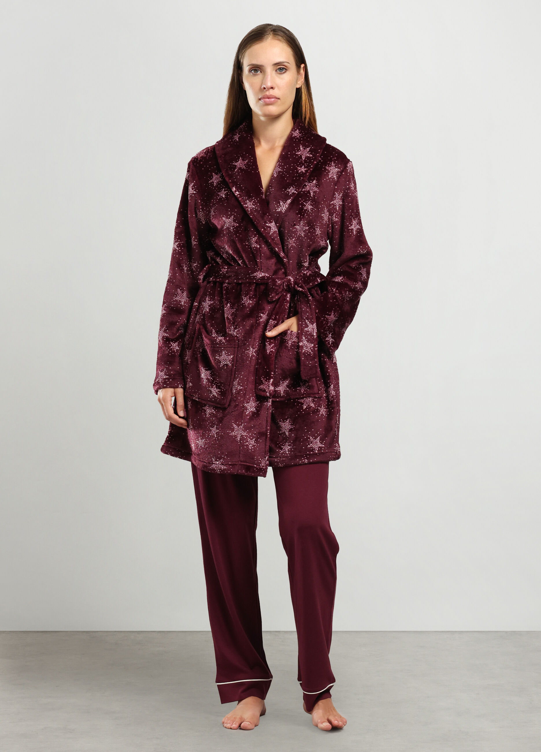 Vestaglia in coral fleece donna_0