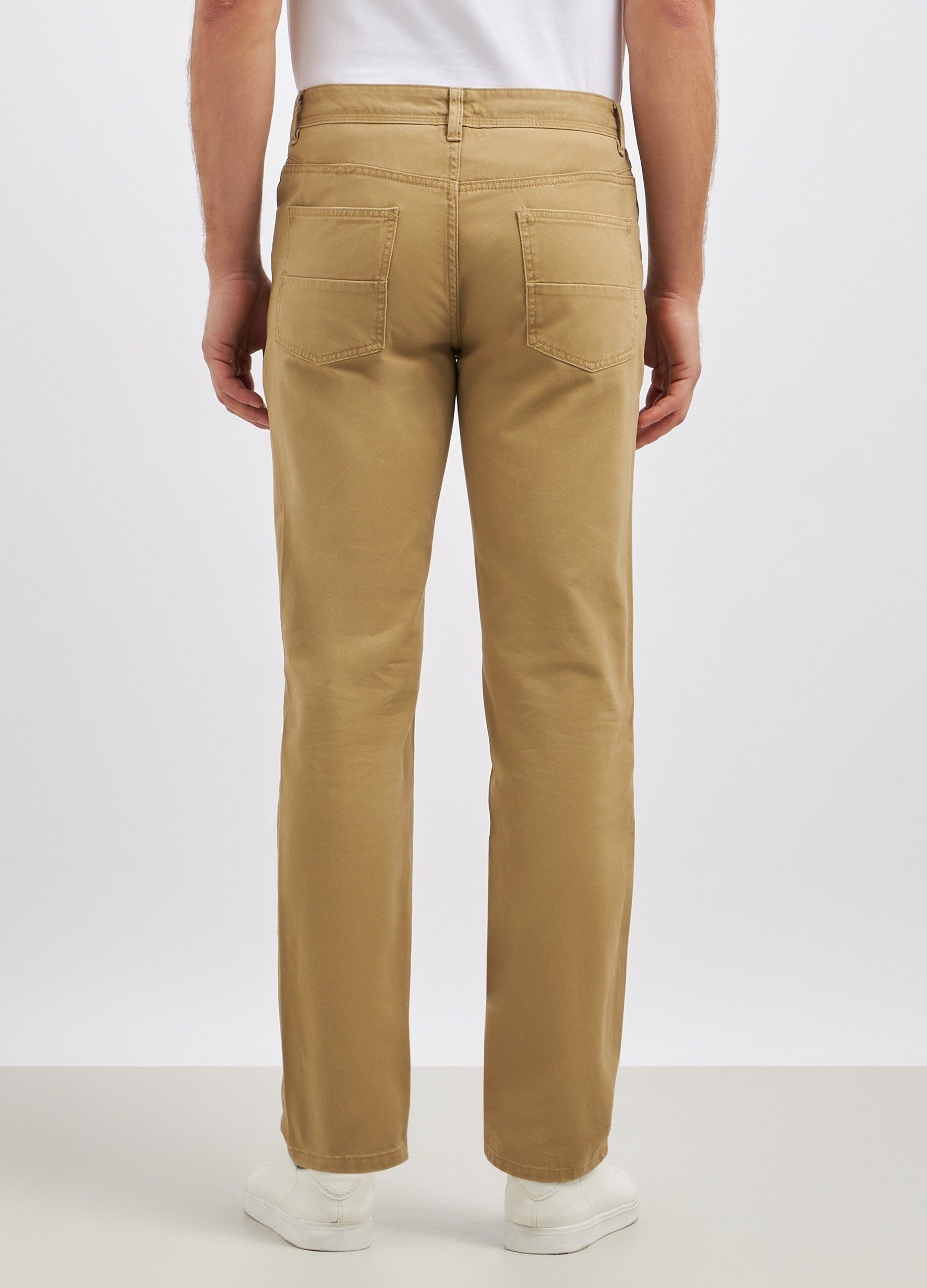 Pantaloni in puro cotone modello 5 tasche uomo_1
