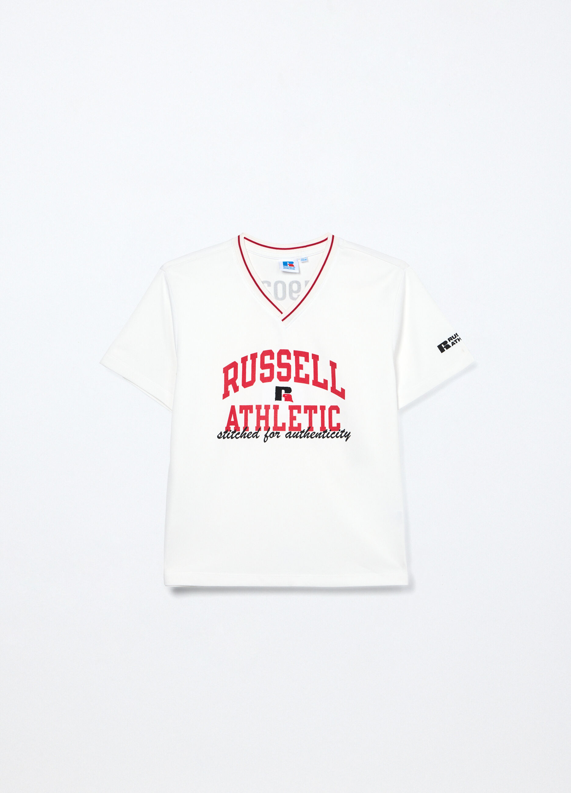 T-shirt in tessuto mesh ragazza_0