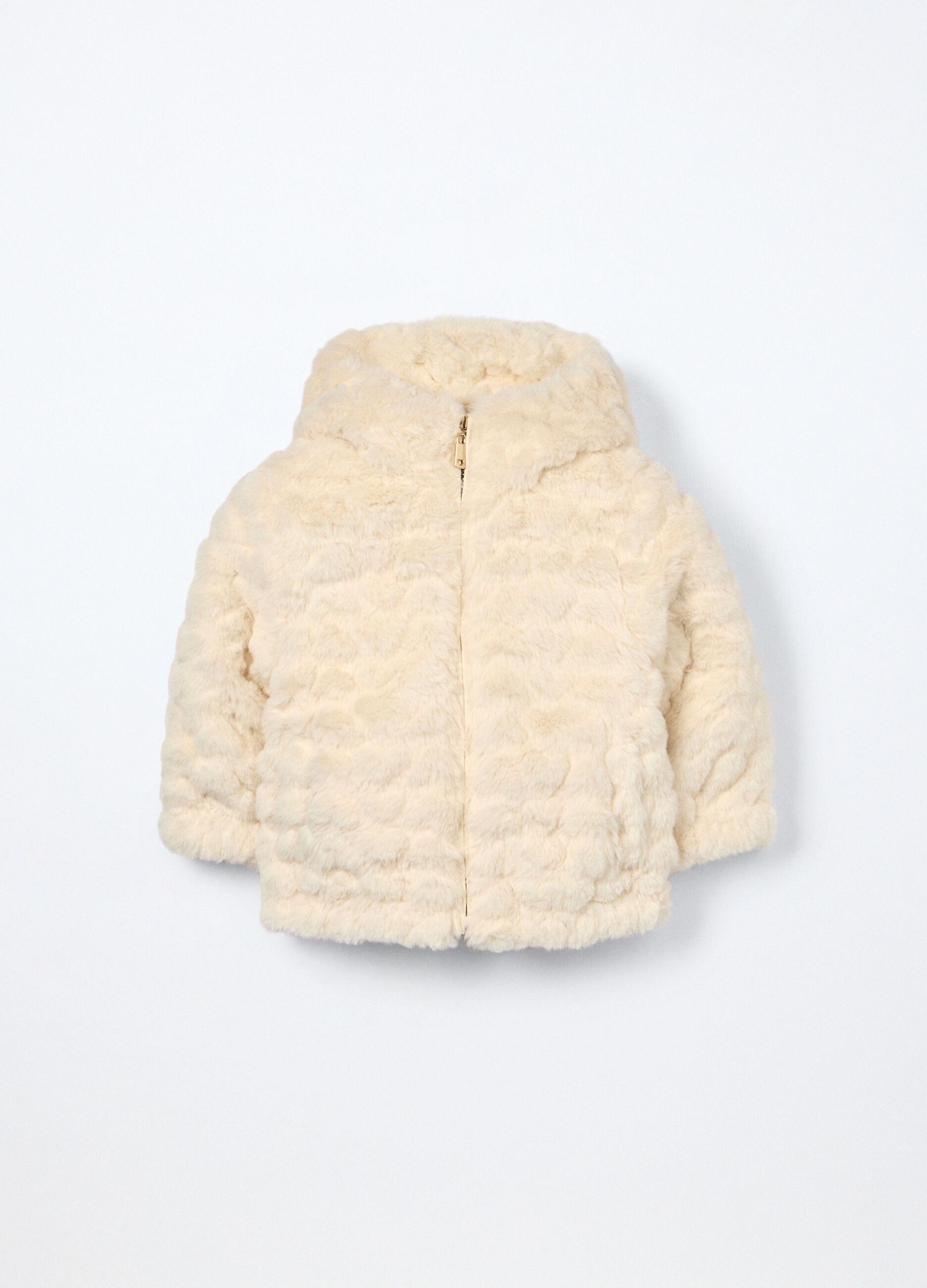 Cappotto in eco fur neonata_0