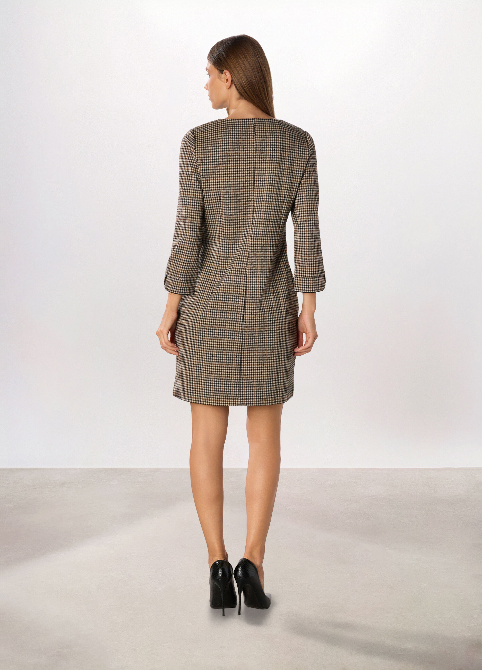 Vestito corto misto viscosa donna_1