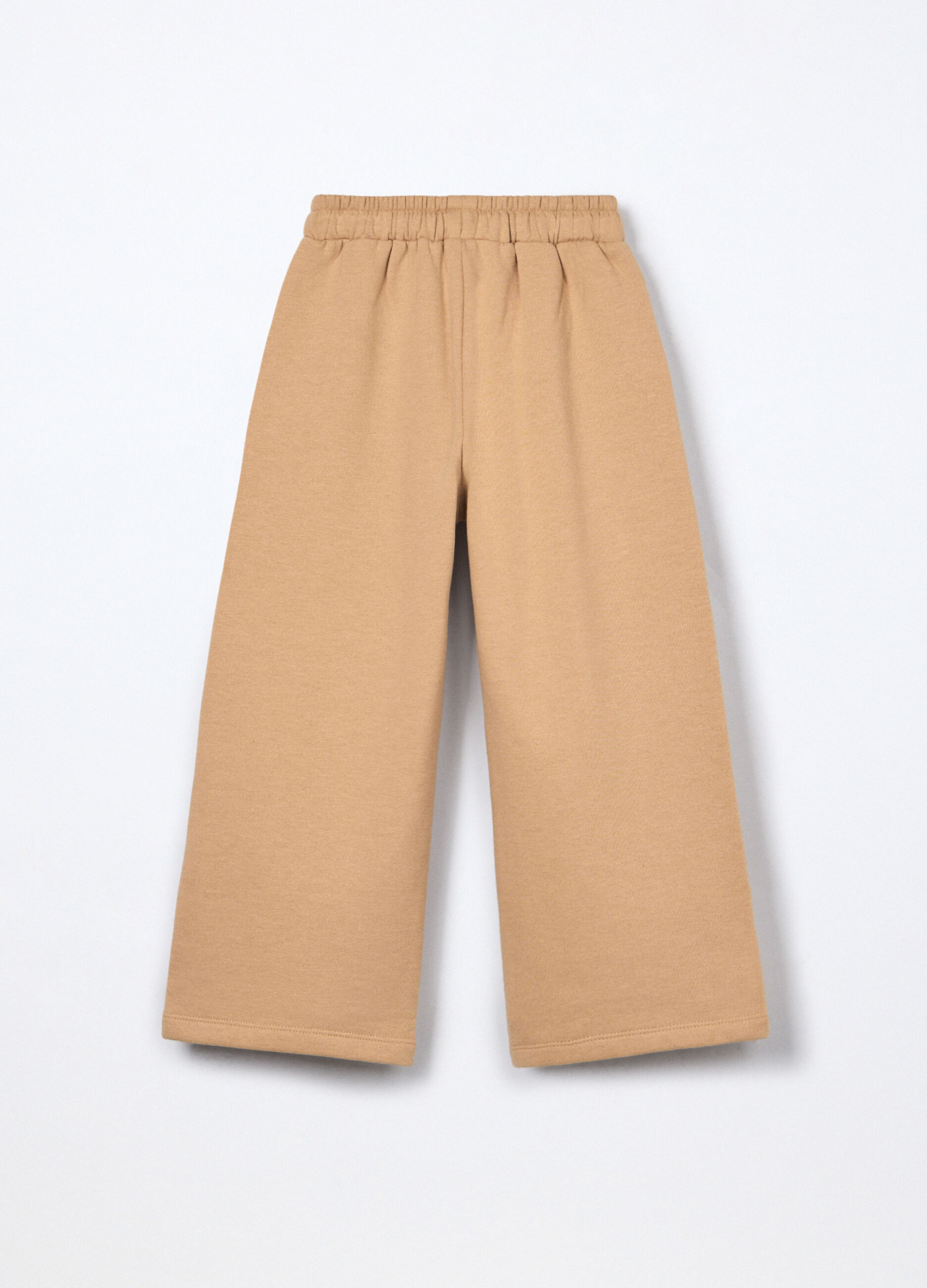 Jogger in misto cotone fleece bambina_1
