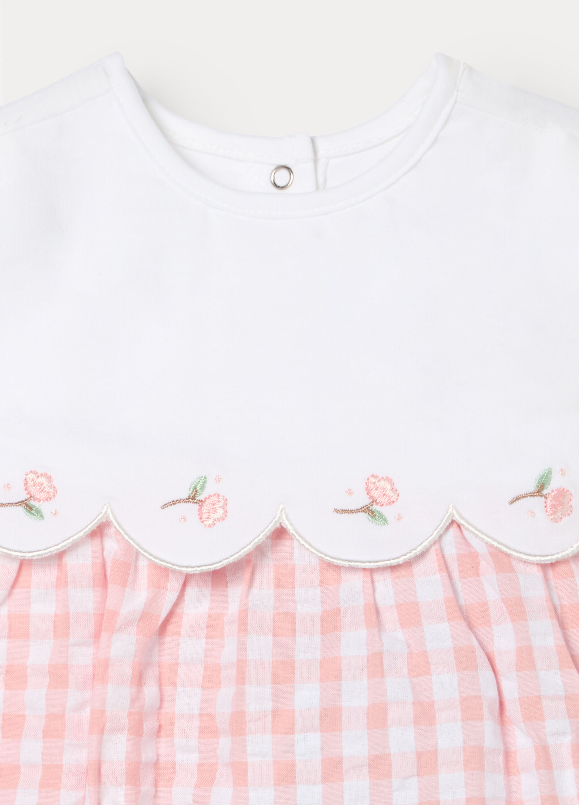 Pagliaccetto misto cotone seersucker neonata_2