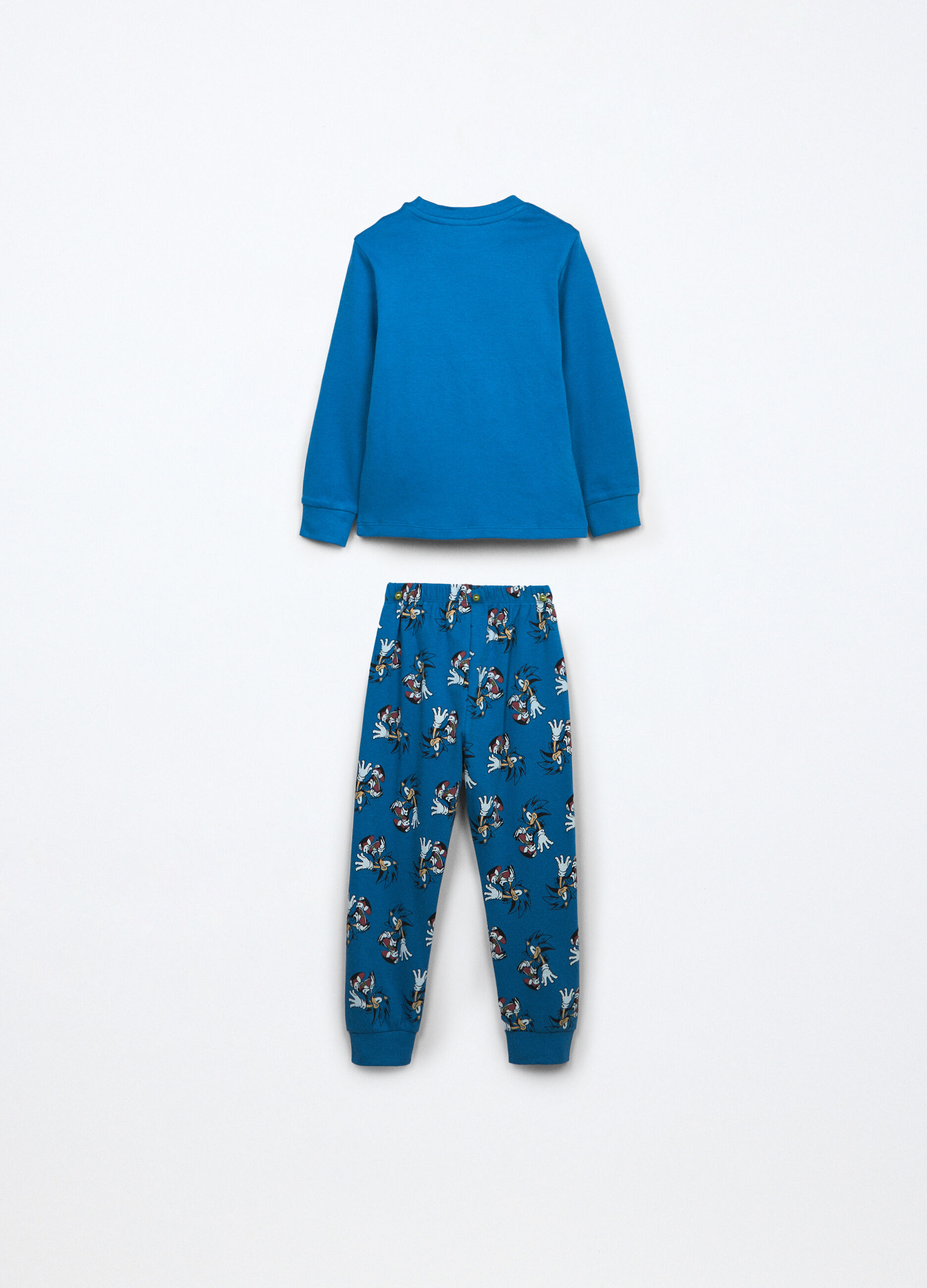 Set pigiama lungo in interlock di puro cotone bambino_1