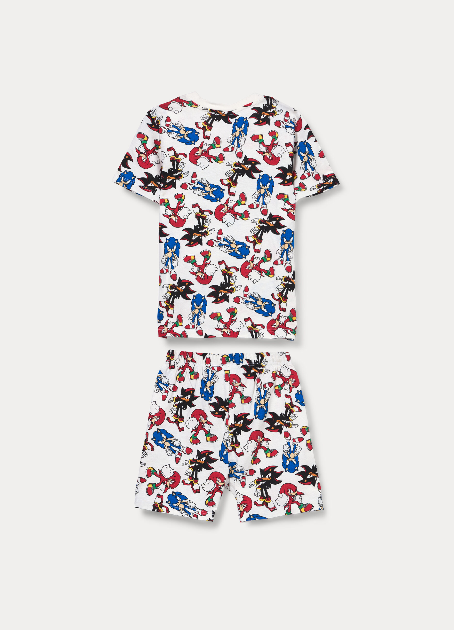Set pigiama corto Sonic in jersey di puro cotone bambino _1