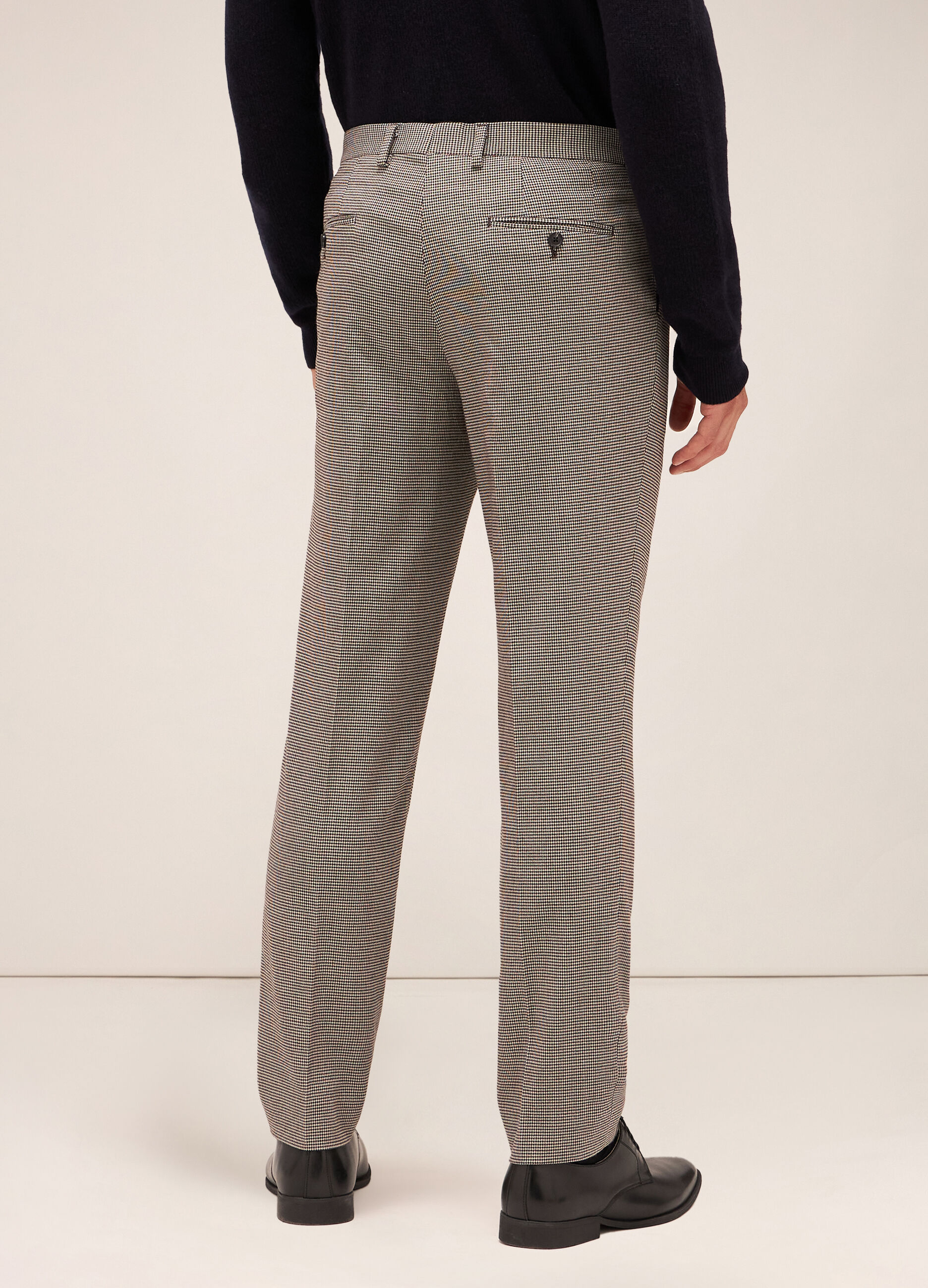 Pantalone slim fit in tessuto stretch uomo_1