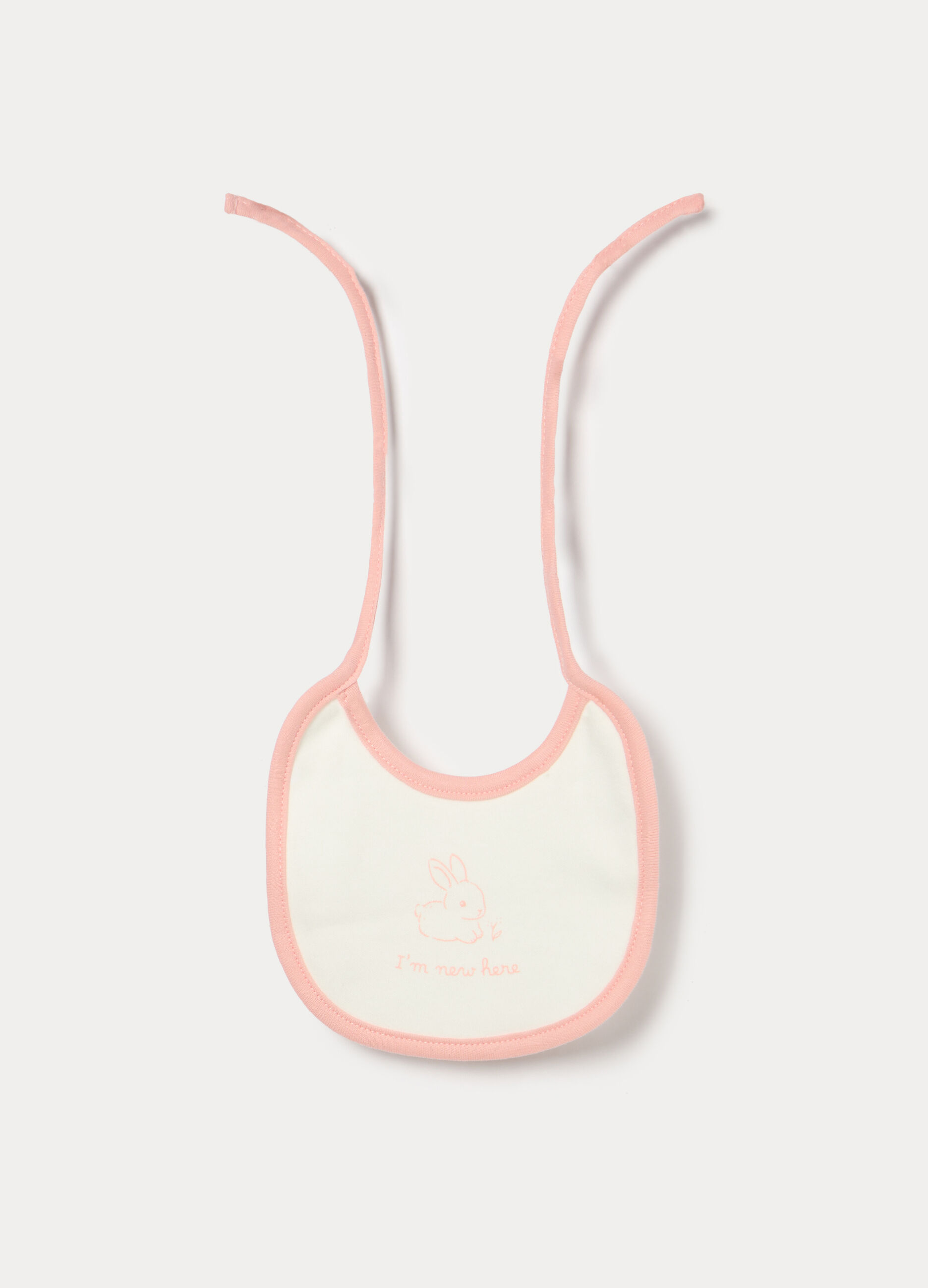 Pack 2 bavaglini in interlock di puro cotone neonata_1