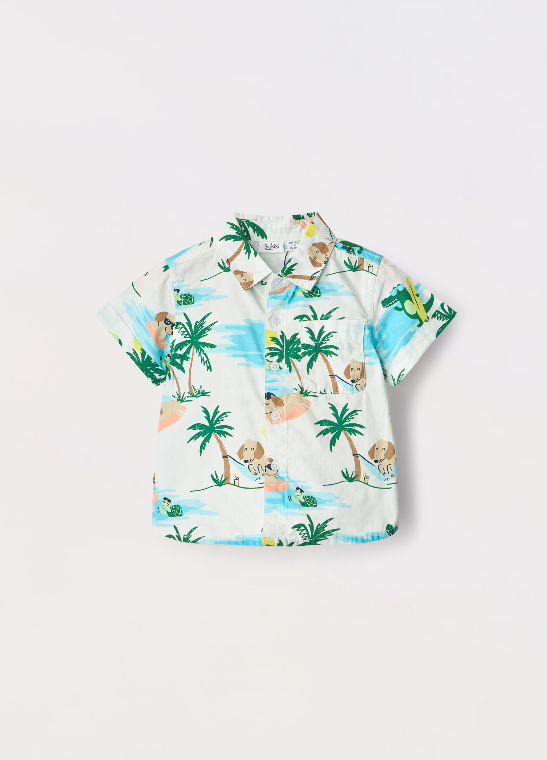 Camicia in puro cotone neonato_0
