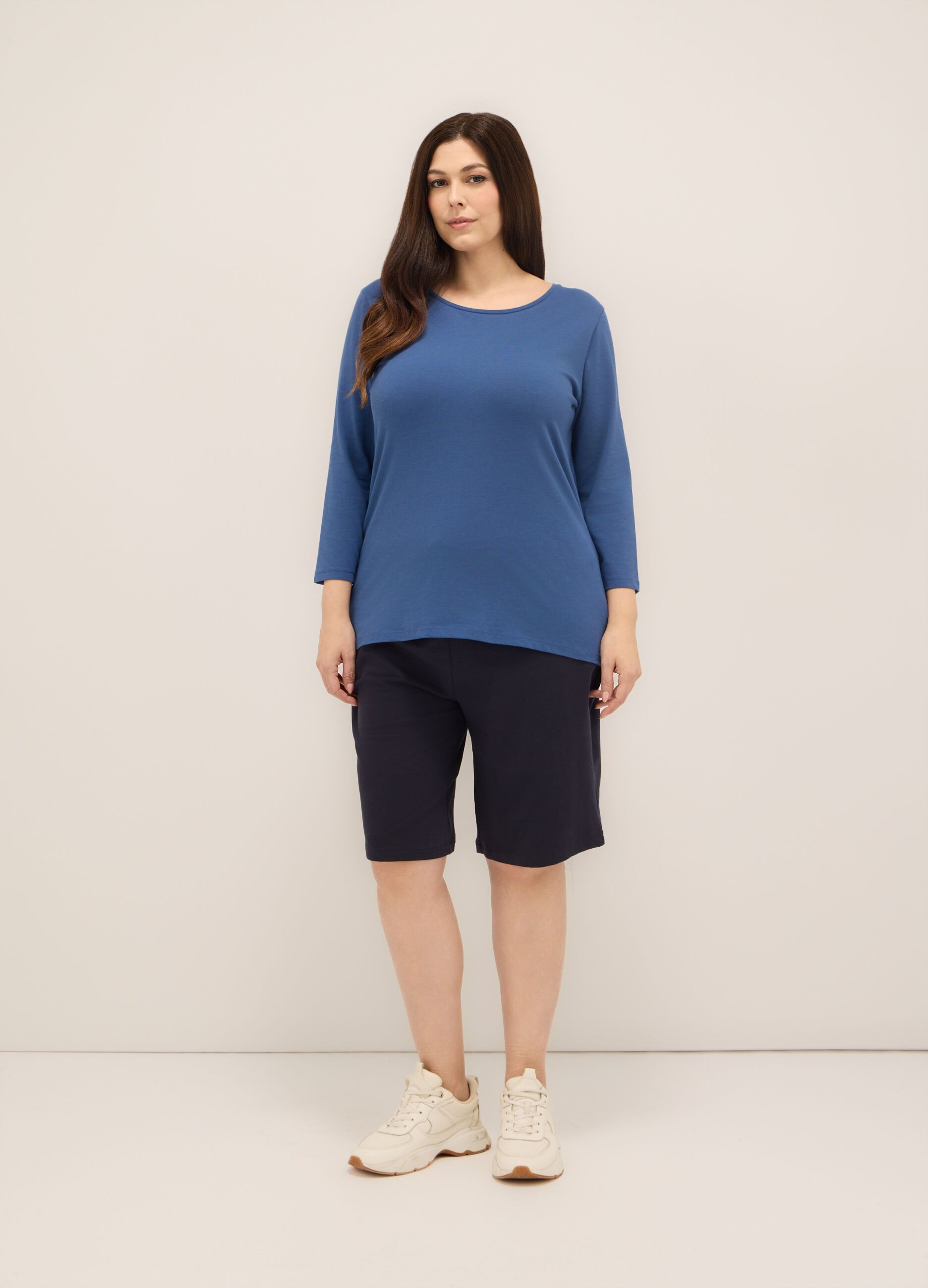 Bermuda in cotone stretch donna curvy