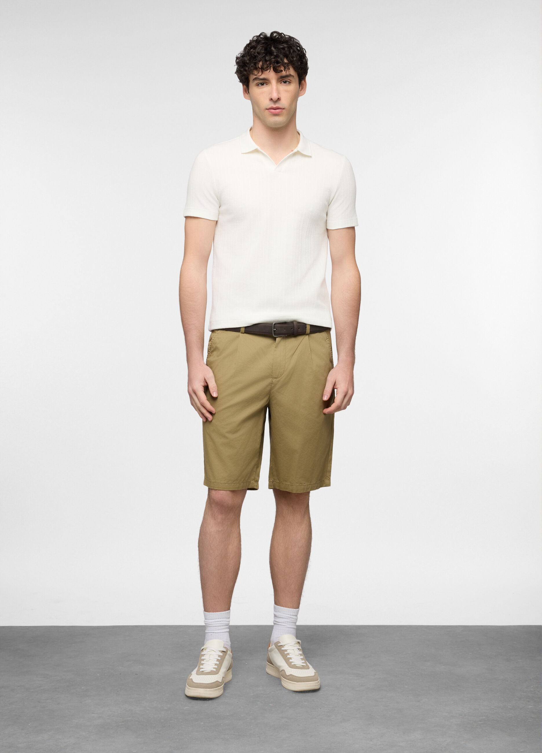 Bermuda relaxed fit in puro cotone uomo_0
