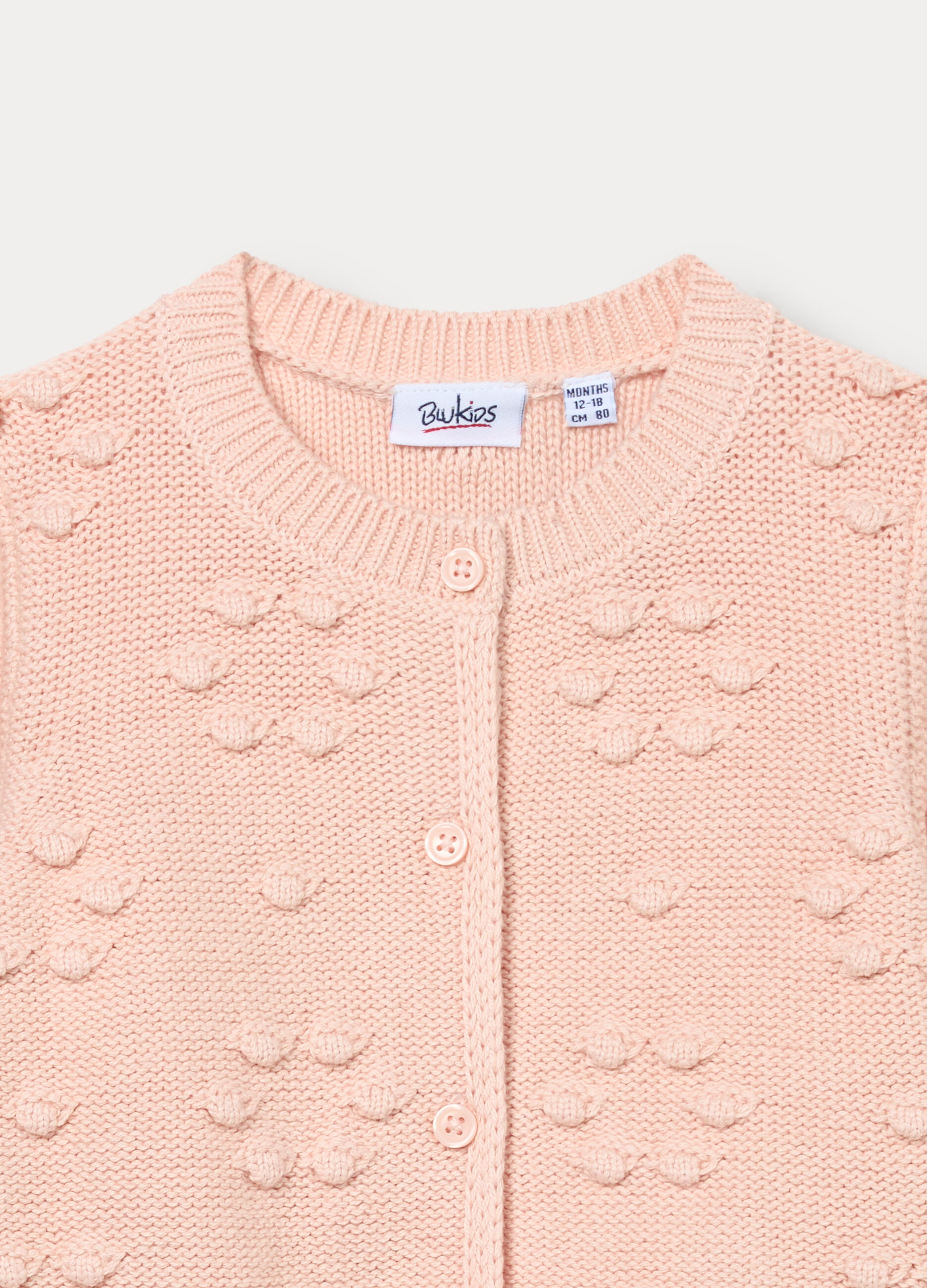 Cardigan tricot in puro cotone bimba_2