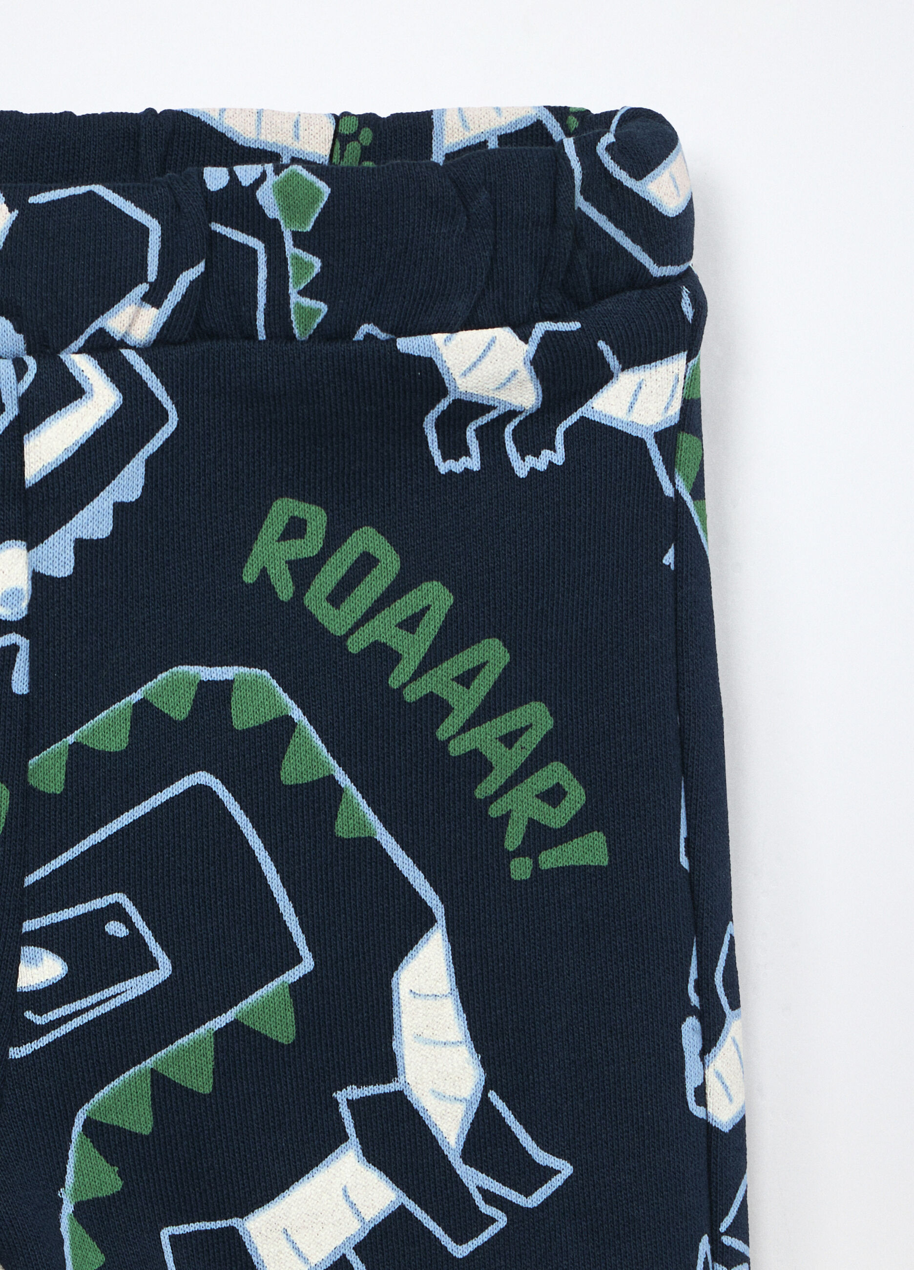 Jogging set in french terry di puro cotone neonato_3