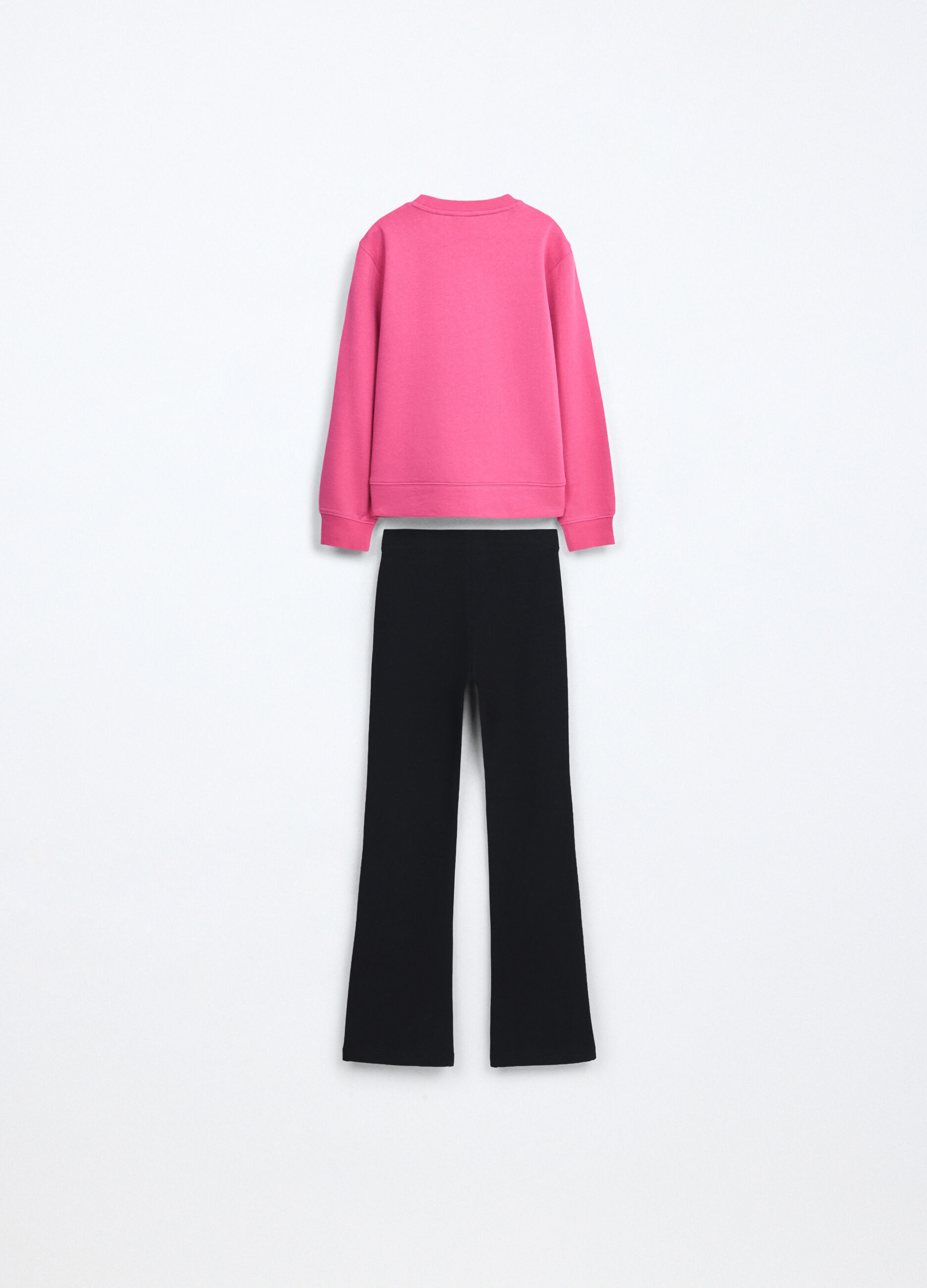 Jogging set in french terry stretch bambina_1