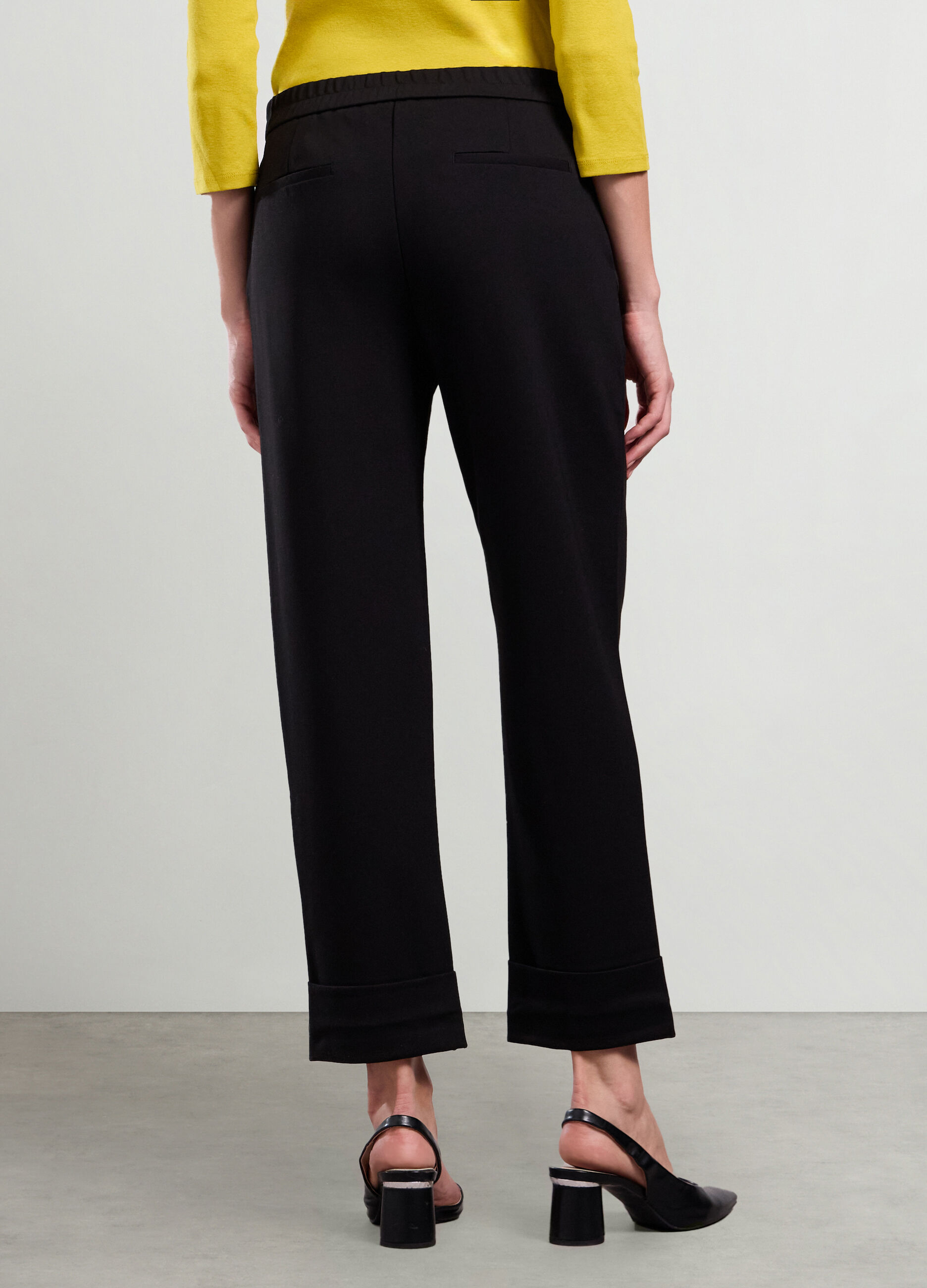 Pantaloni in misto viscosa donna_1