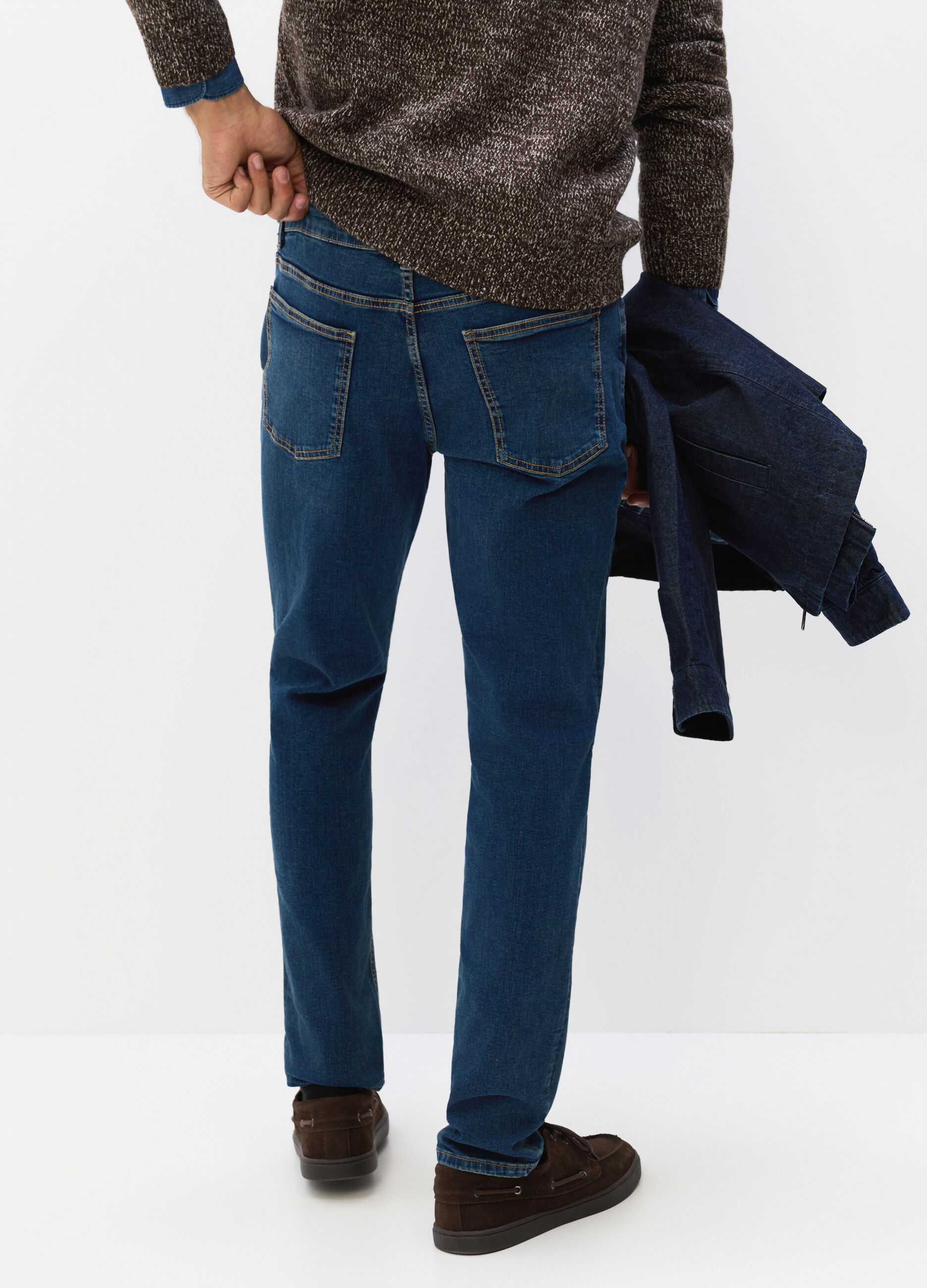 Jeans slim fit in denim stretch uomo