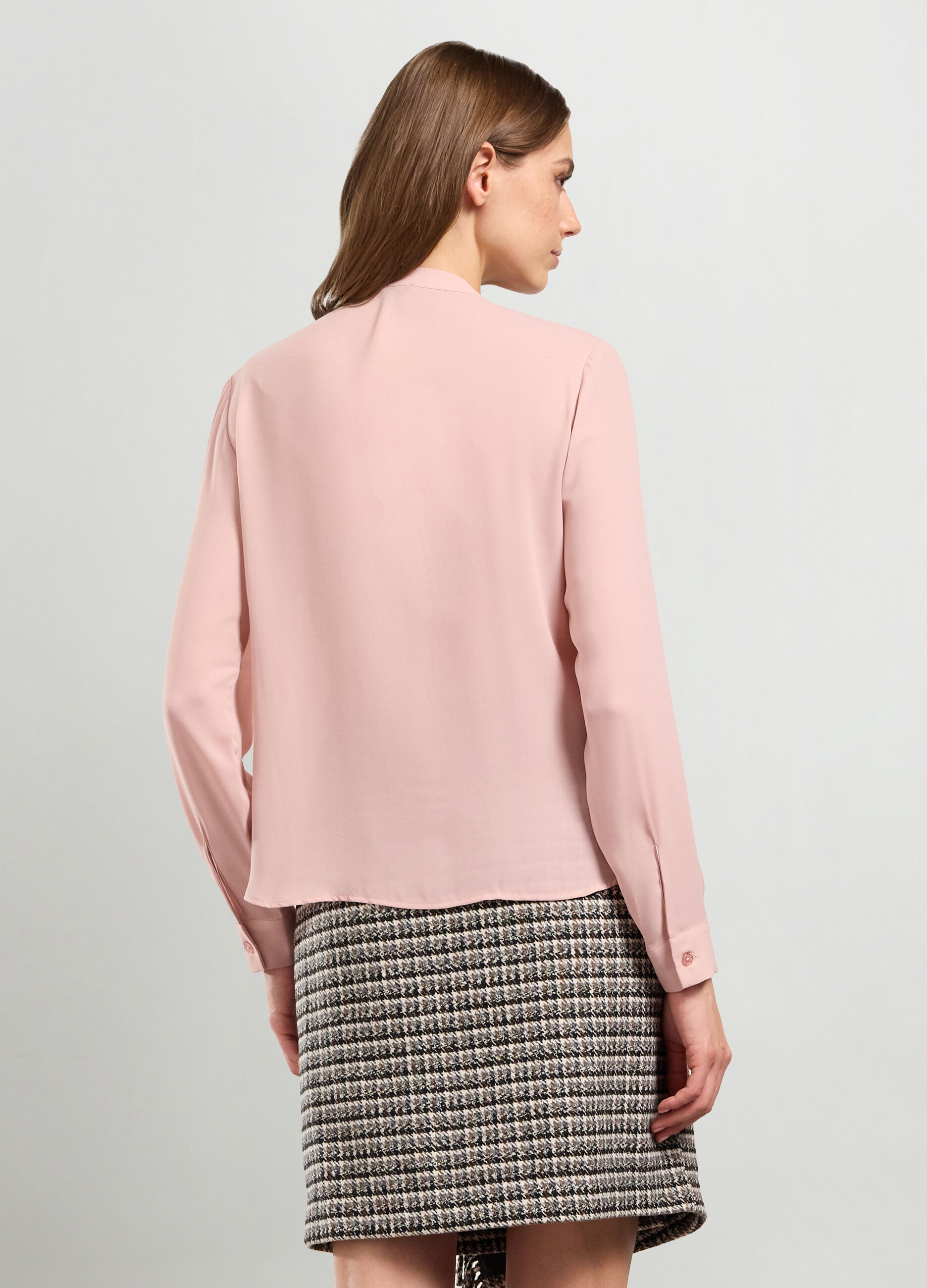 Camicia con rouches donna_1