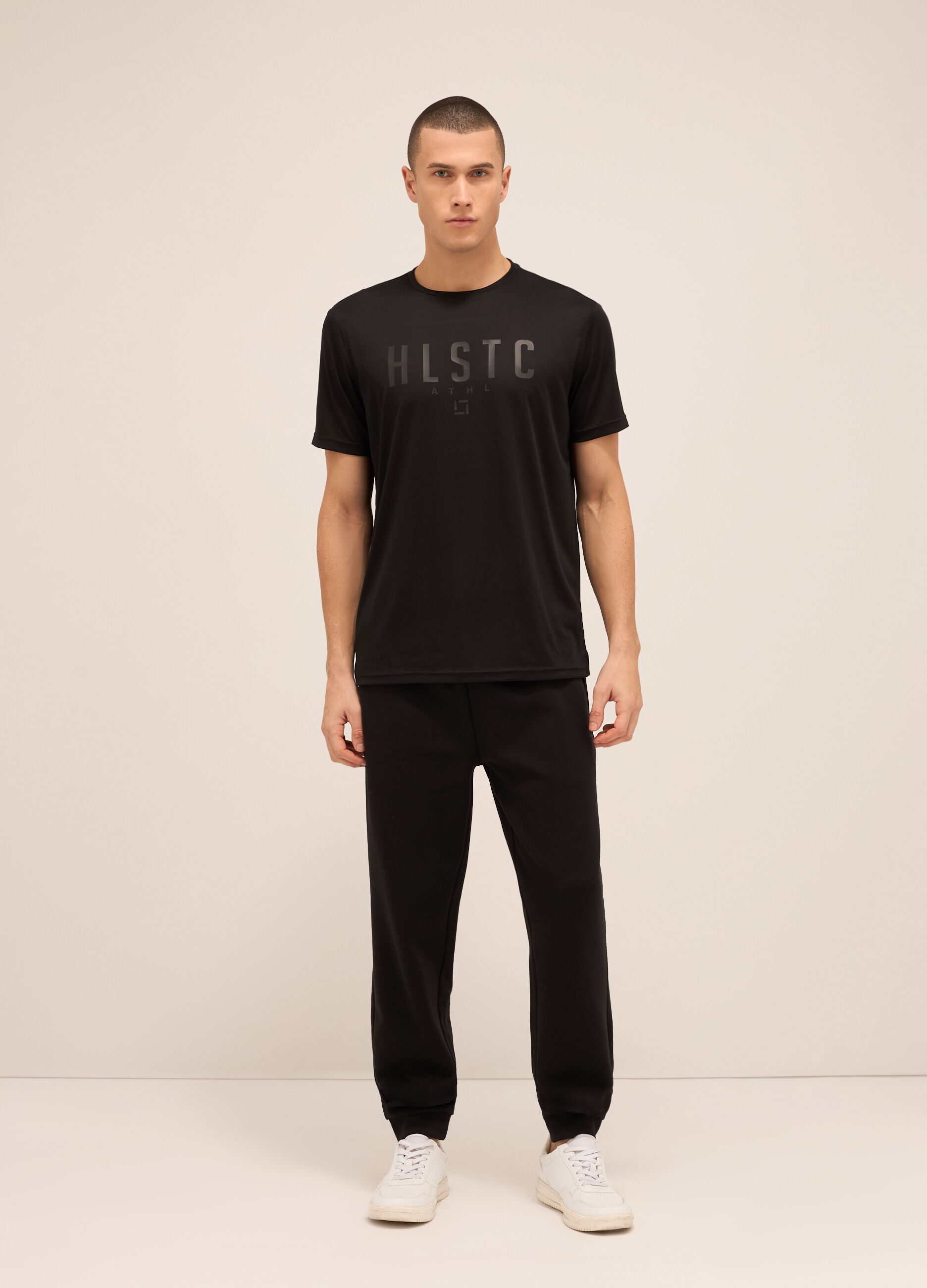 Jogger in misto cotone uomo_0