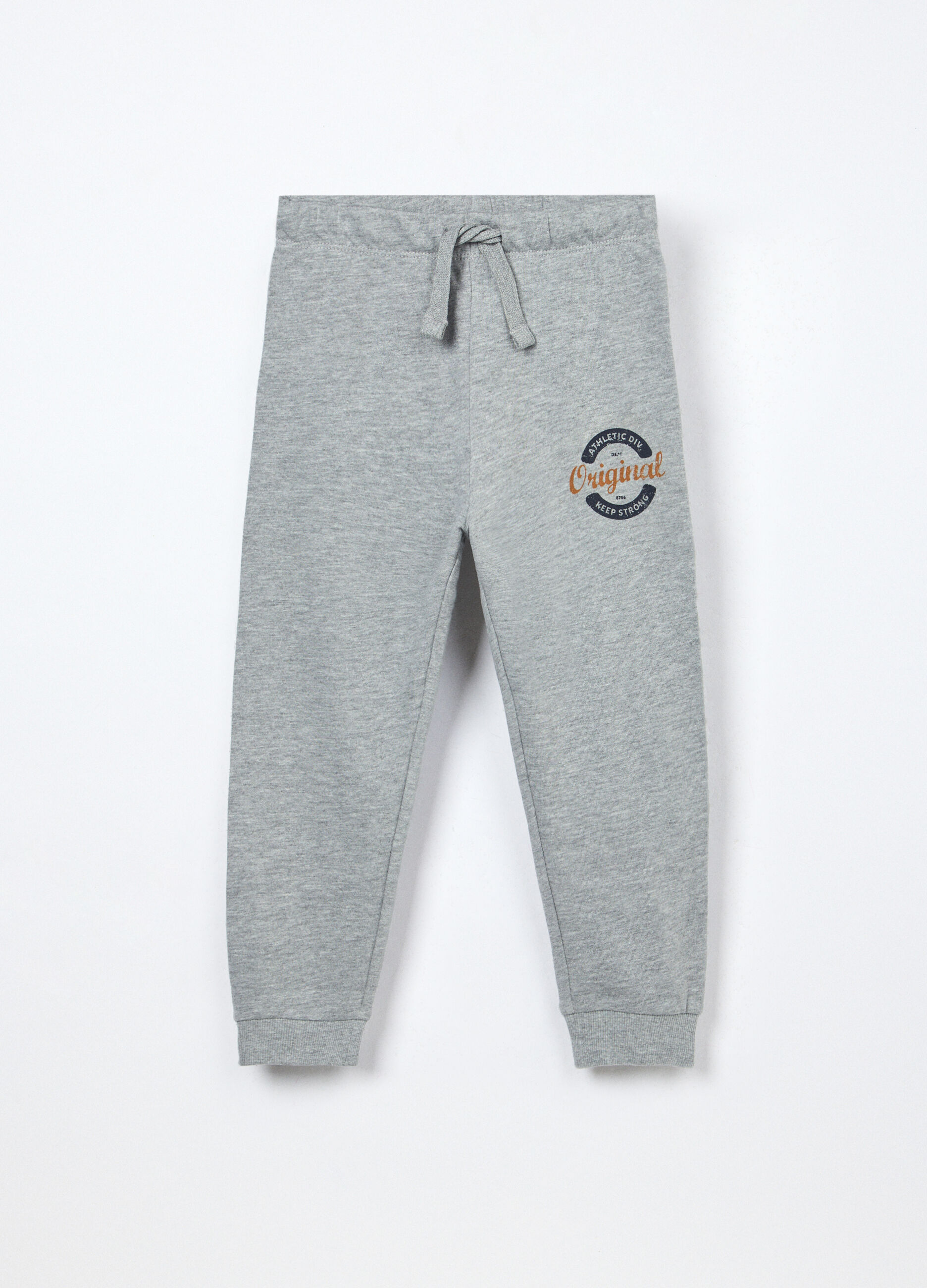 Jogger in french terry di puro cotone bambino_0
