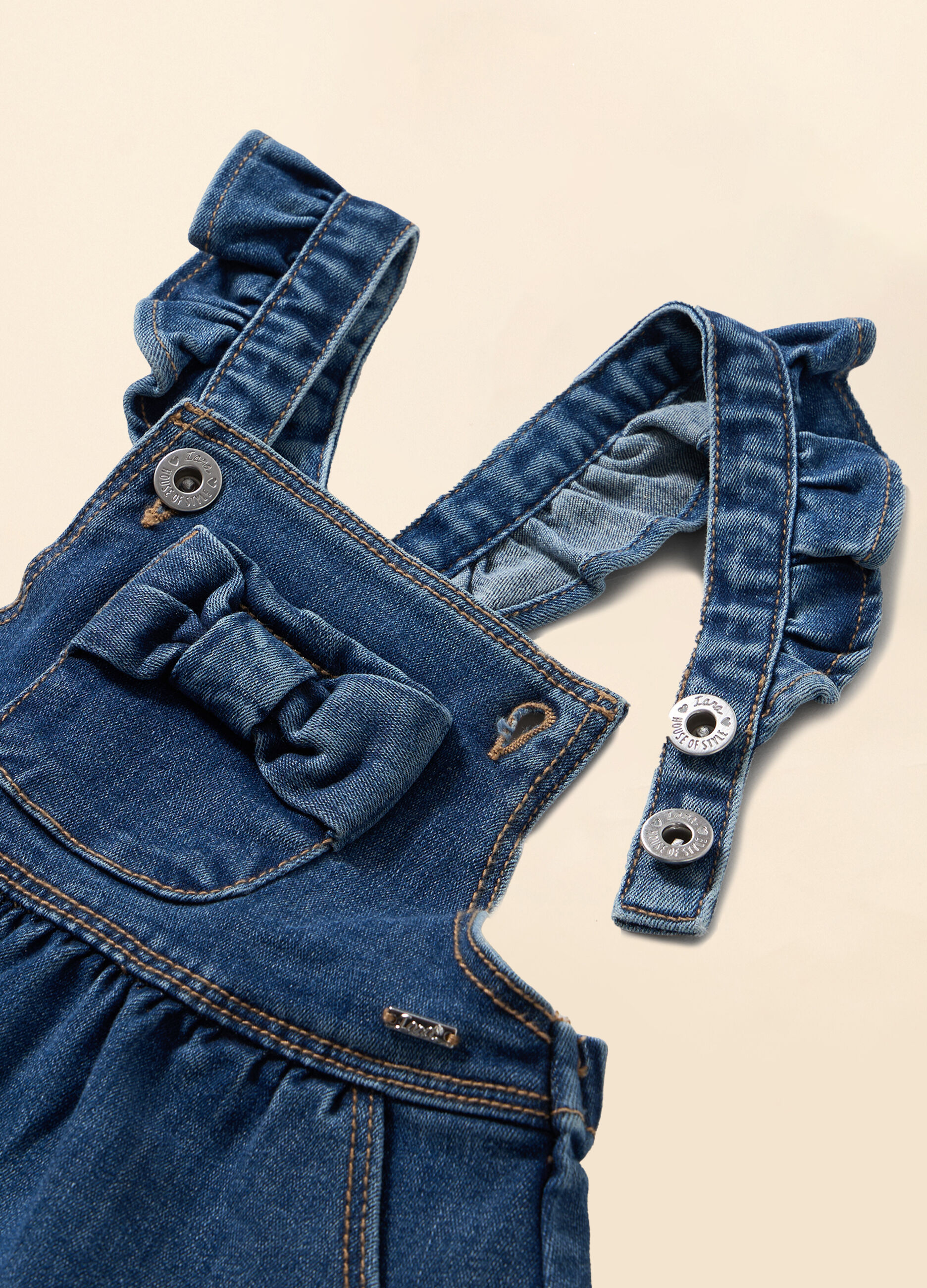 Vestito salopette in denim_1