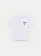 T-shirt over fit girocollo in jersey di puro cotone ragazza_0