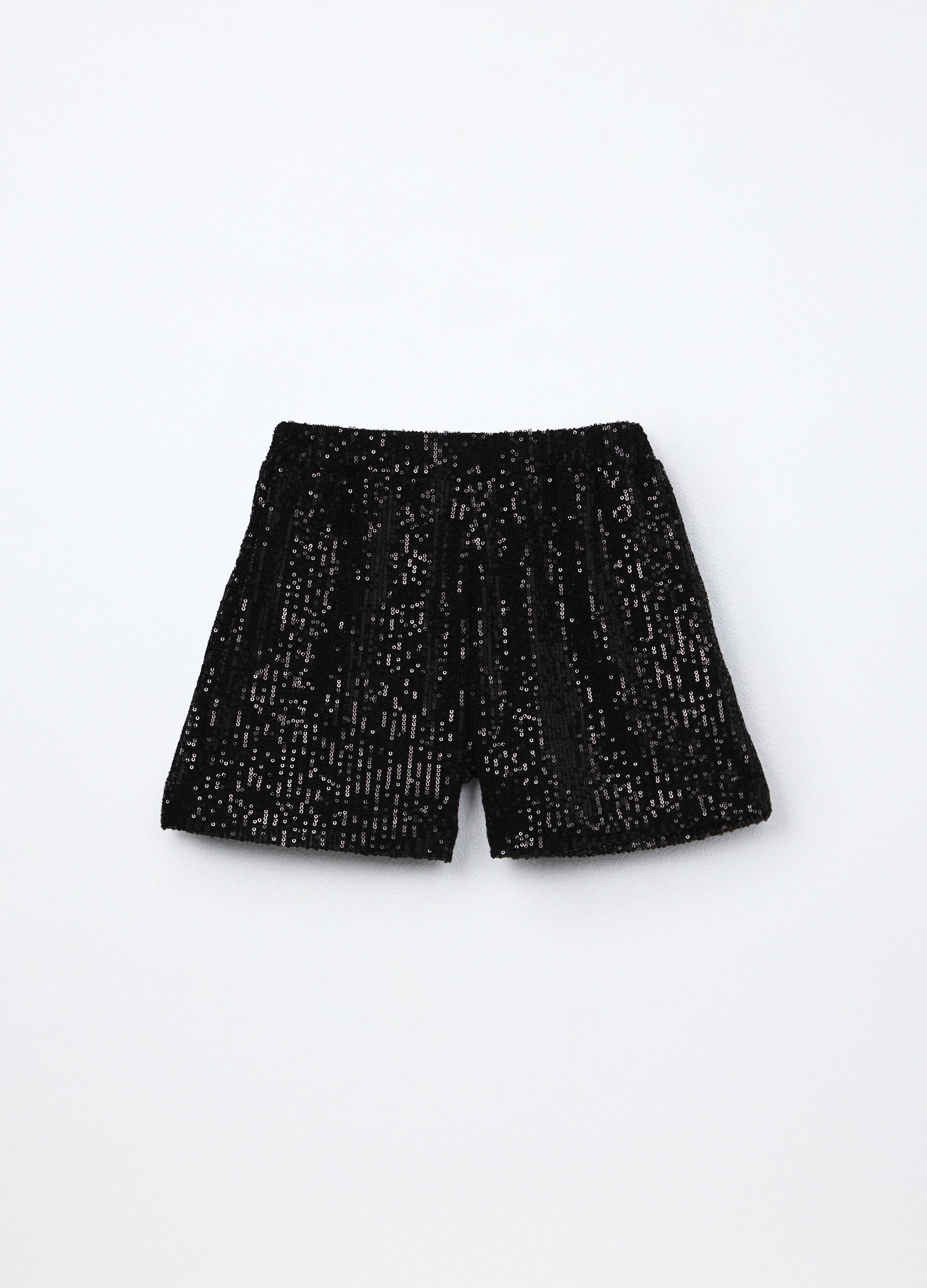 Shorts con paillettes ragazza_0