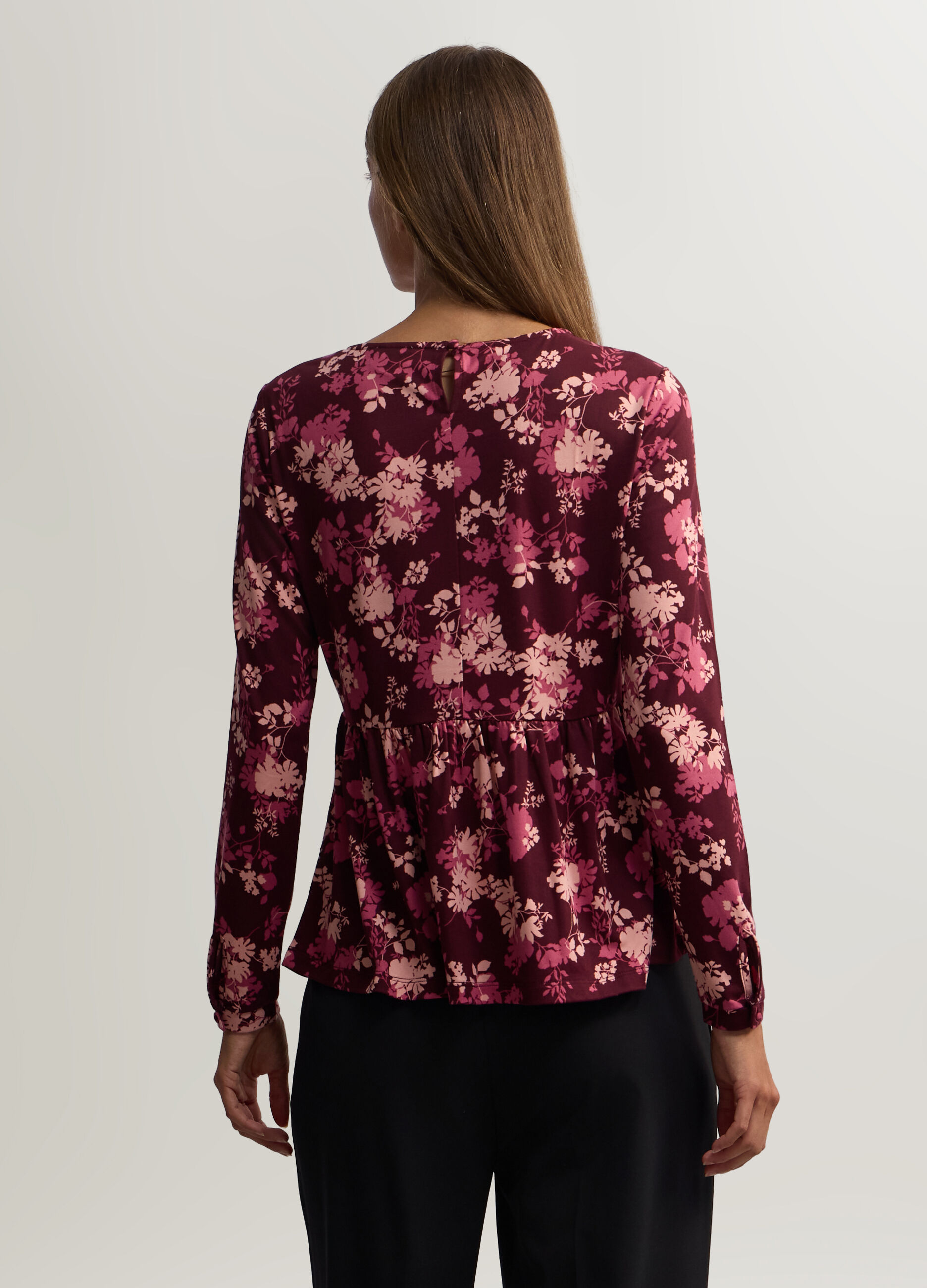 T-shirt girocollo stretch donna_1