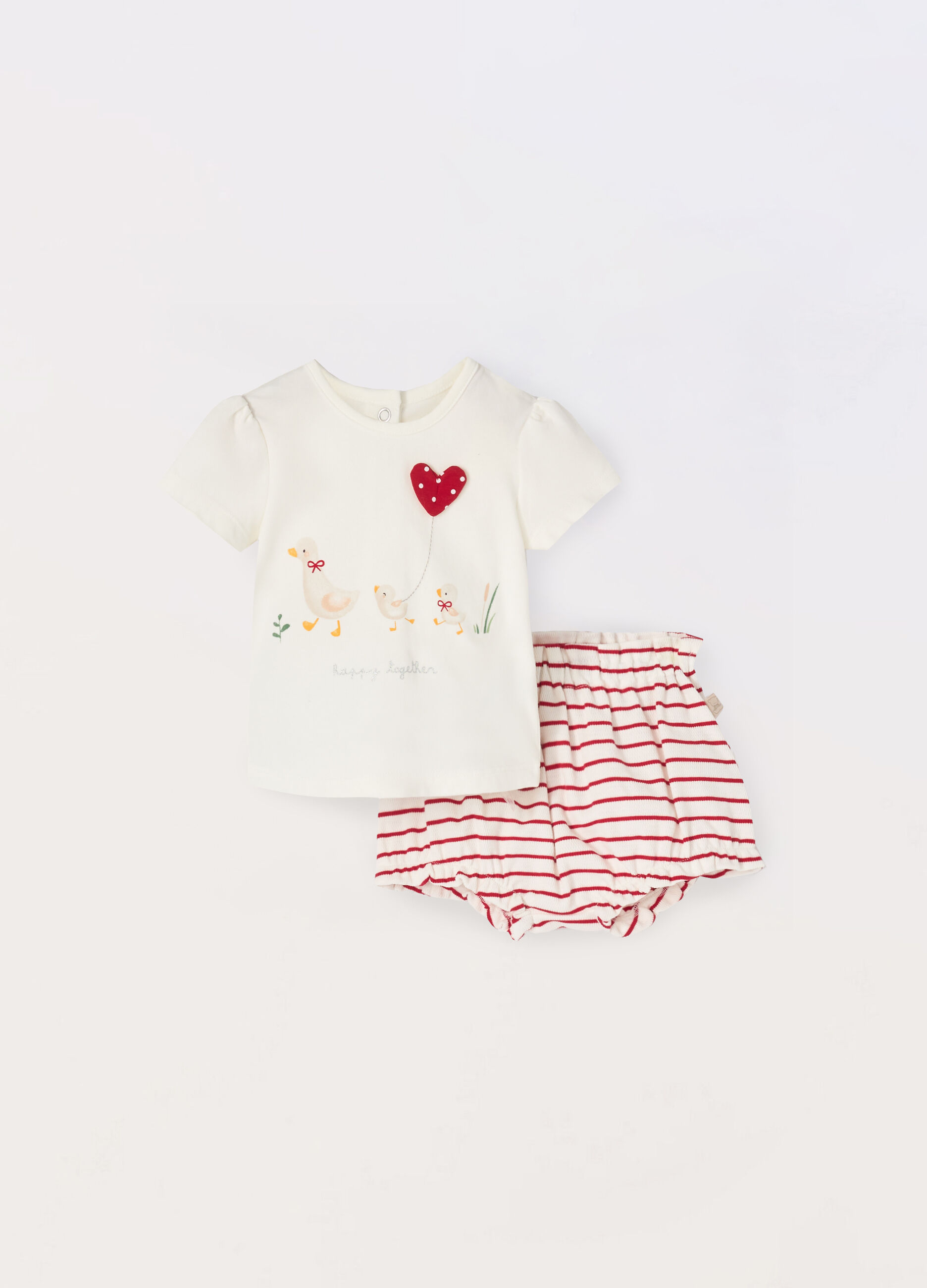 Set in jersey di puro cotone neonata_0