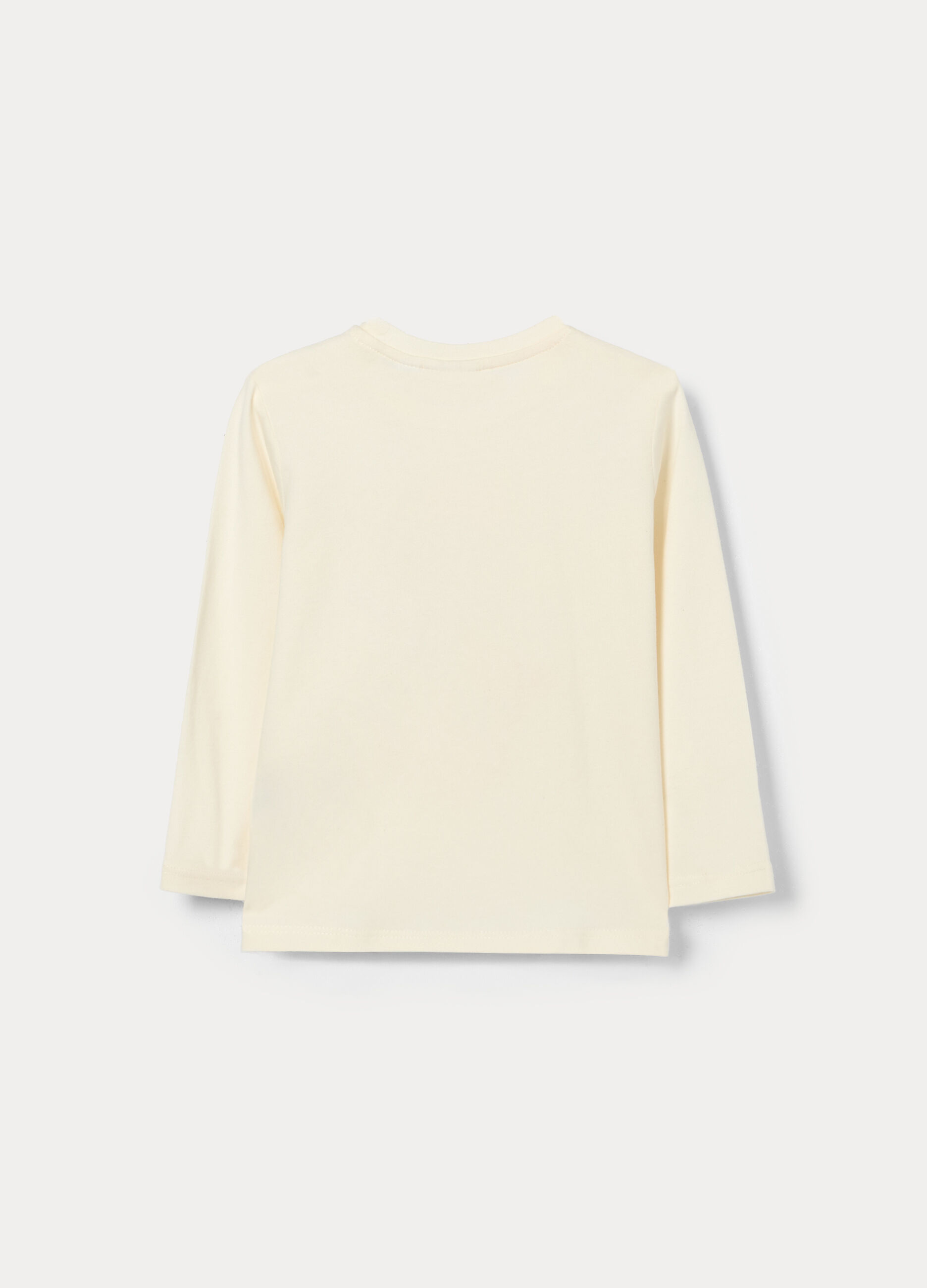 T-shirt in jersey di cotone stretch bimba_1