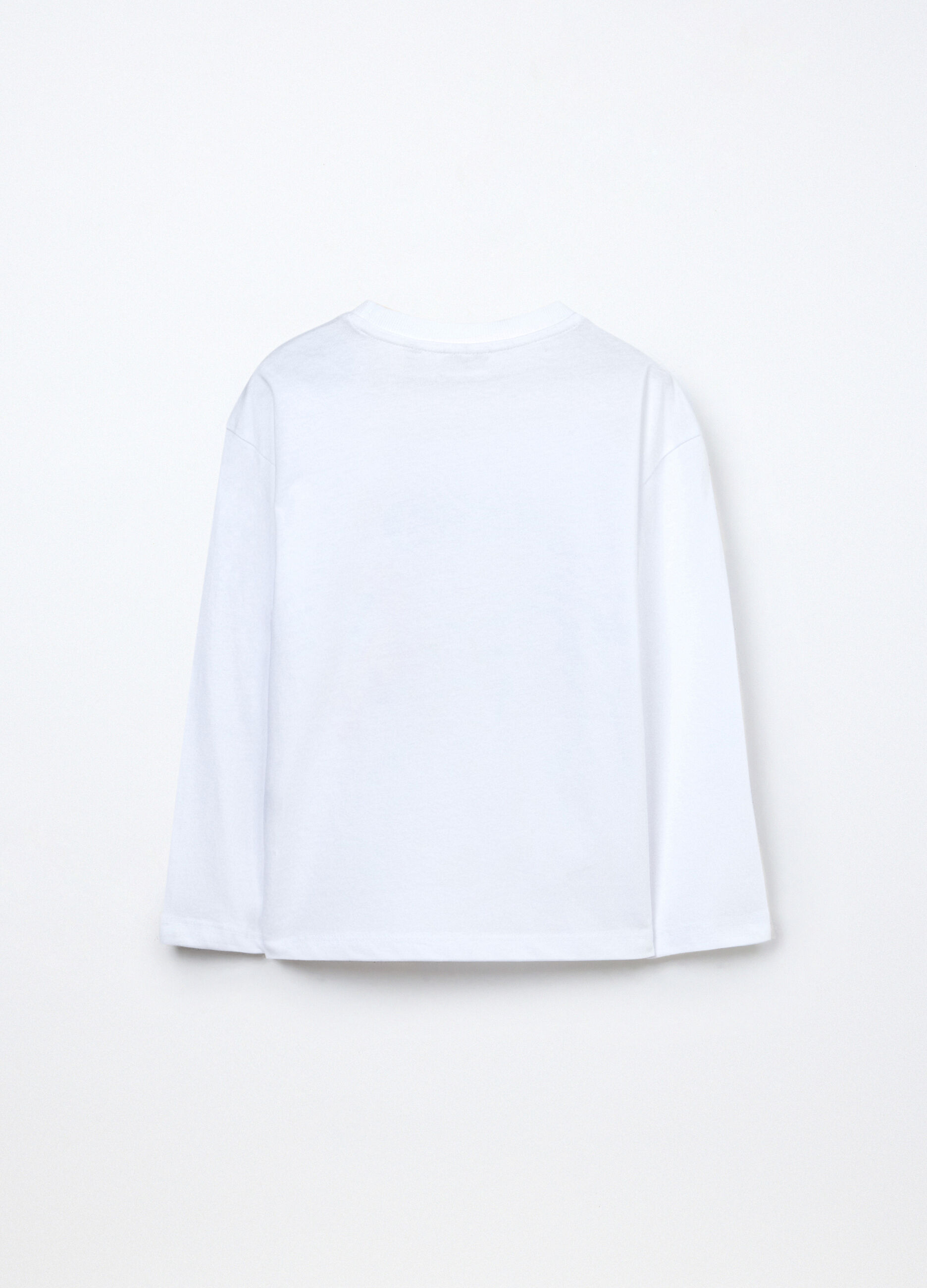 T-shirt a maniche lunghe in puro cotone jersey bambino_1