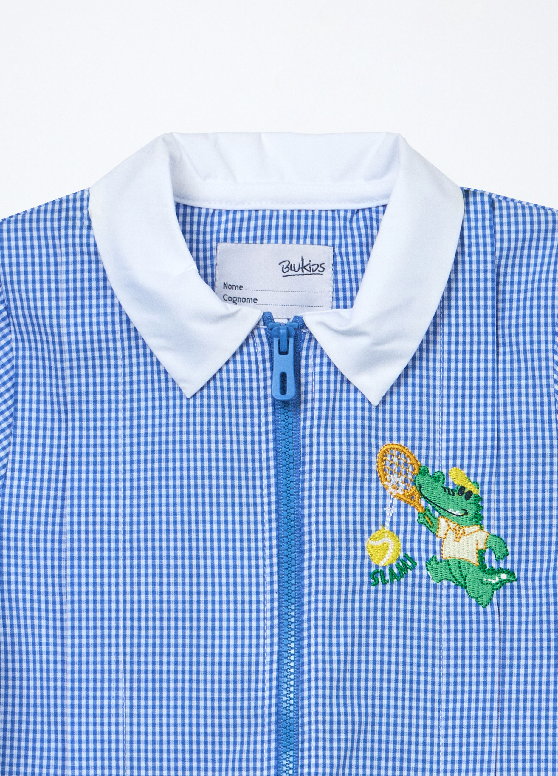 Grembiule full zip a quadretti bambino_2