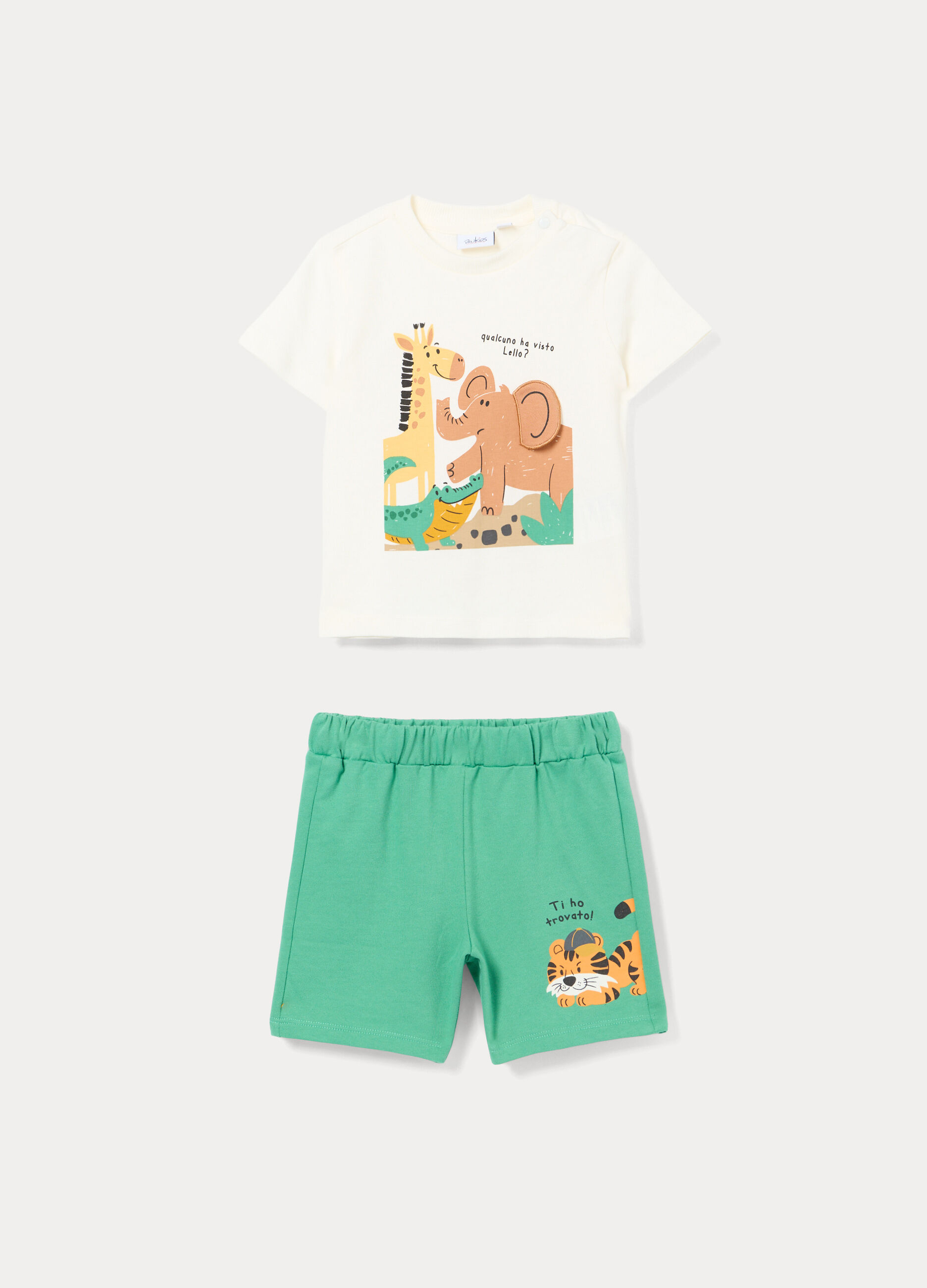 Jogging set in jersey di puro cotone bimbo_0