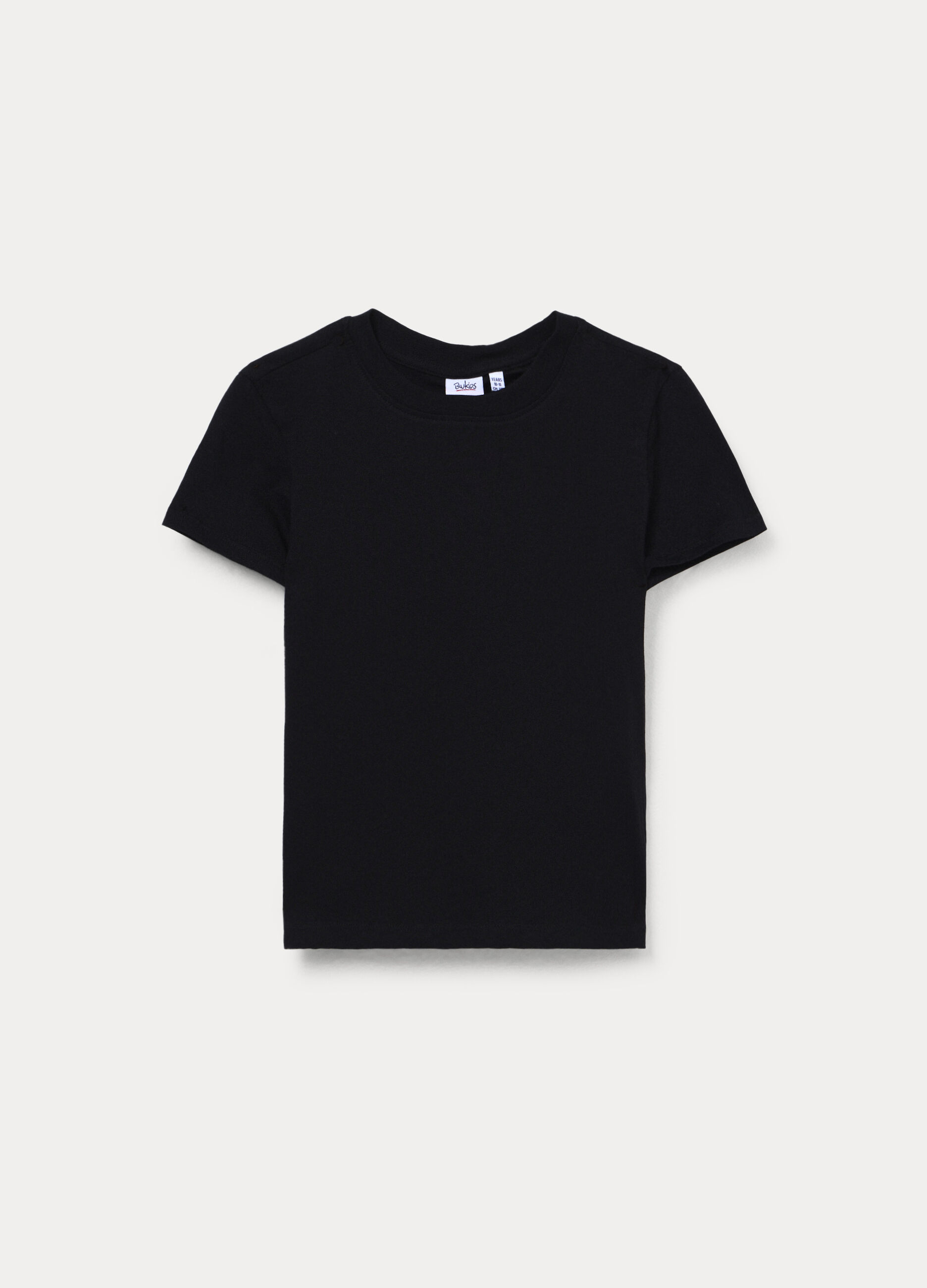 T-shirt girocollo in jersey di puro cotone ragazza_0