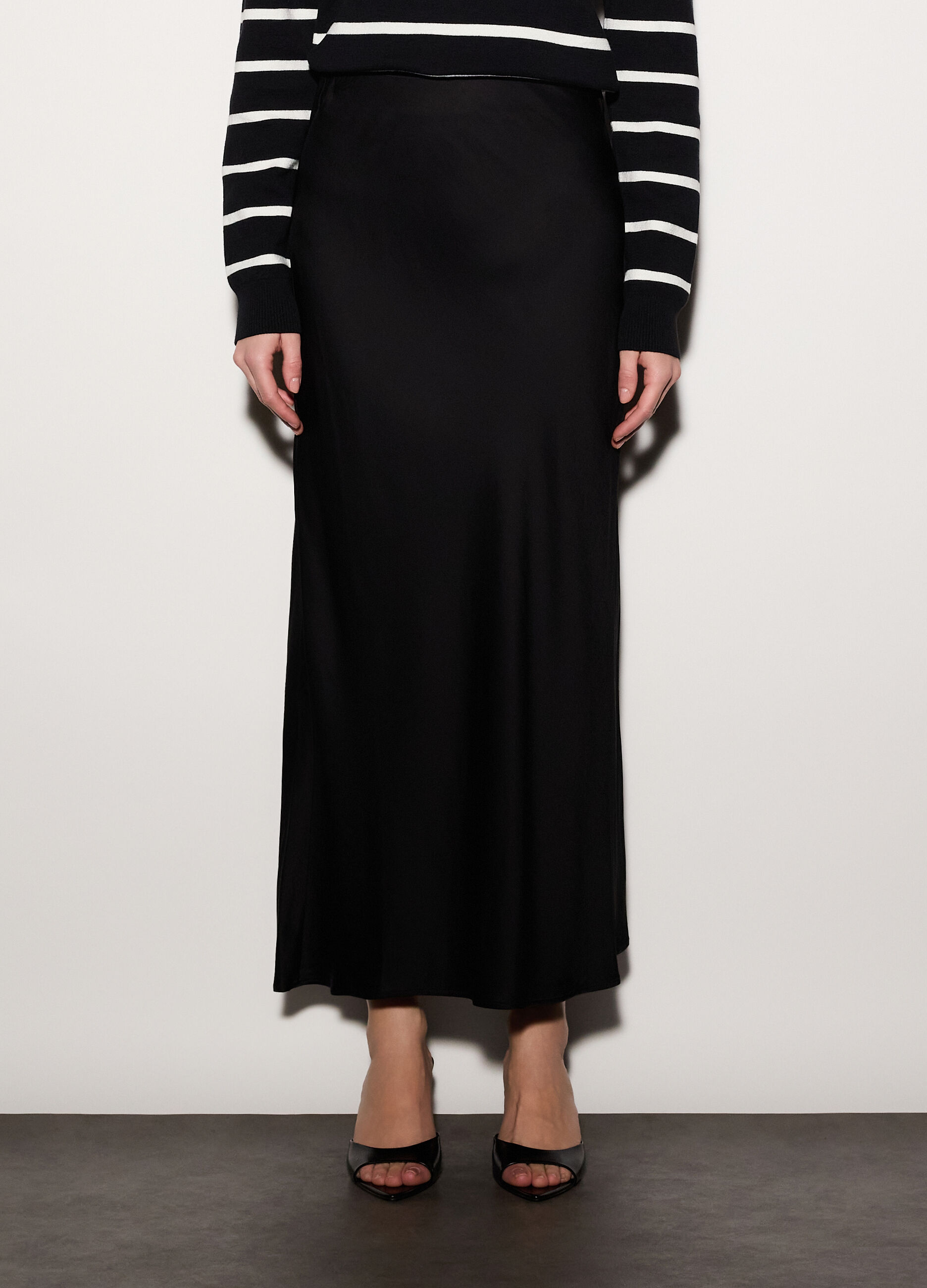 Gonna lunga in raso donna_1