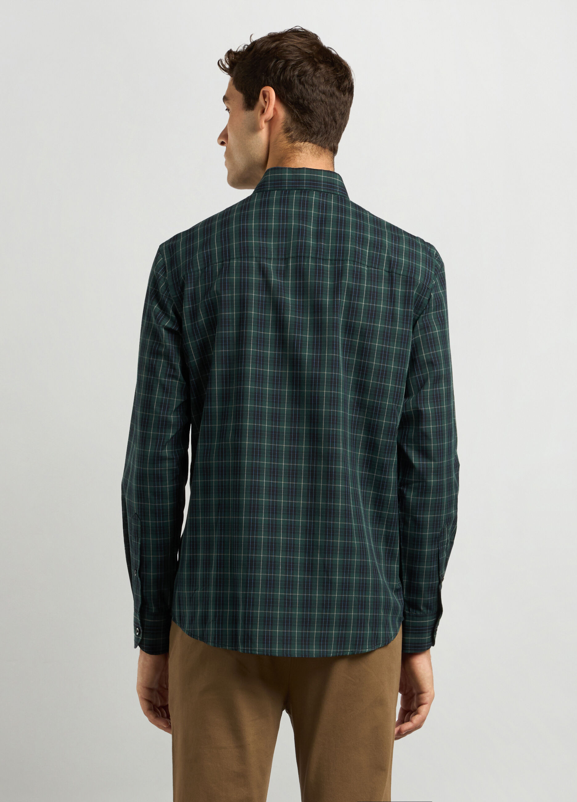 Camicia regular fit colletto button down in misto cotone_1