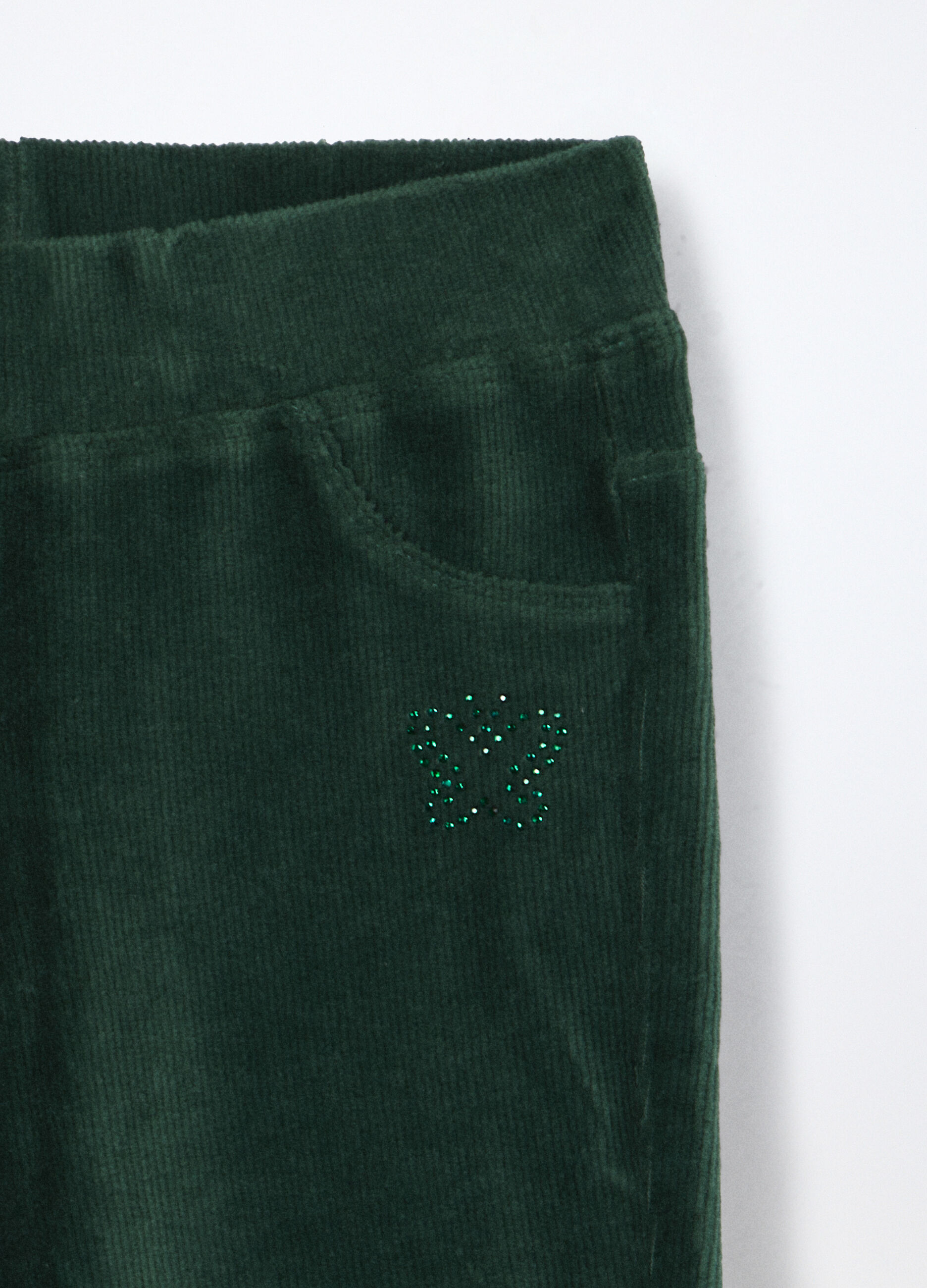 Treggings in costina velour bambina_2