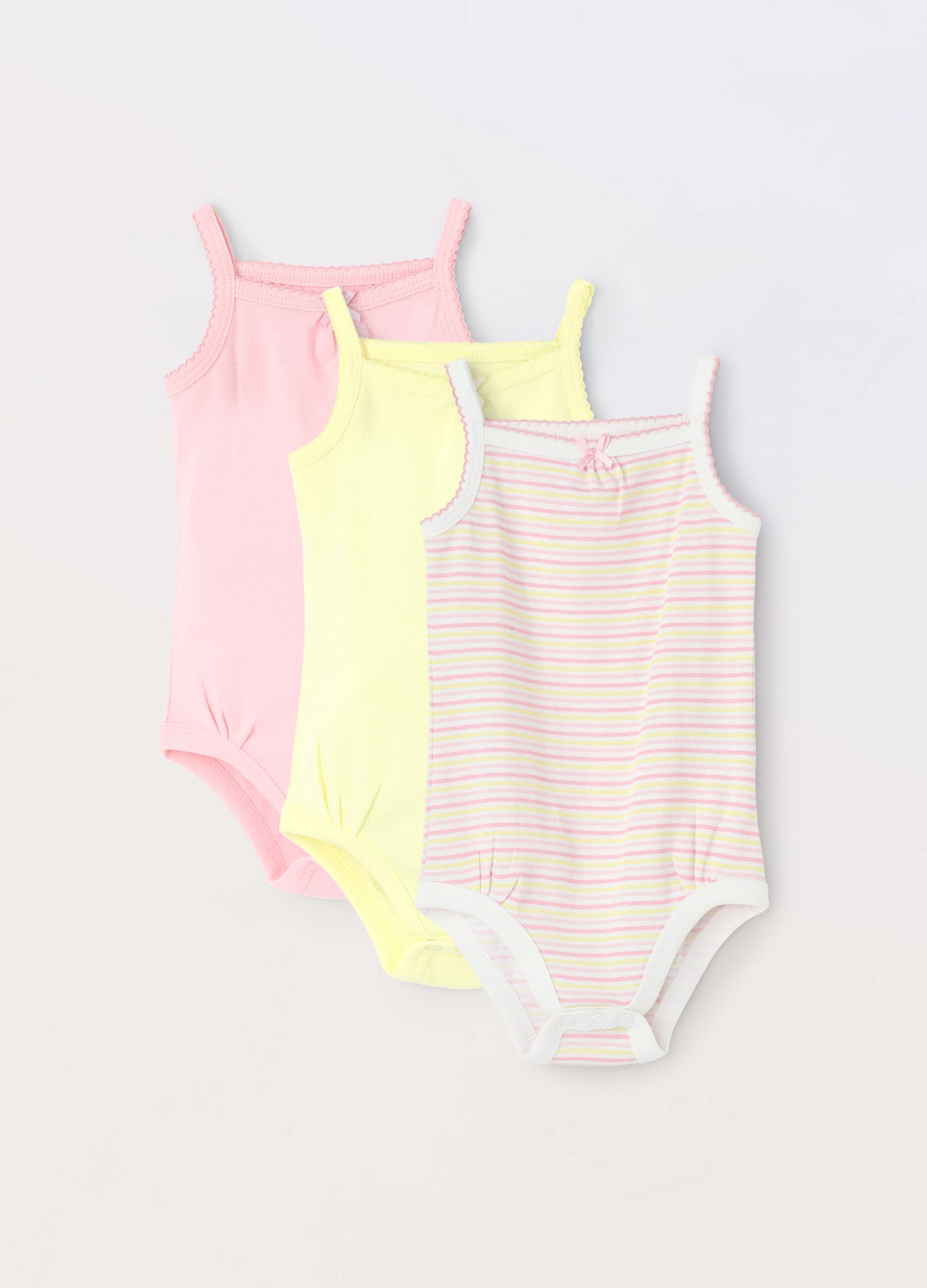 Pack 3 body in puro cotone neonata_0
