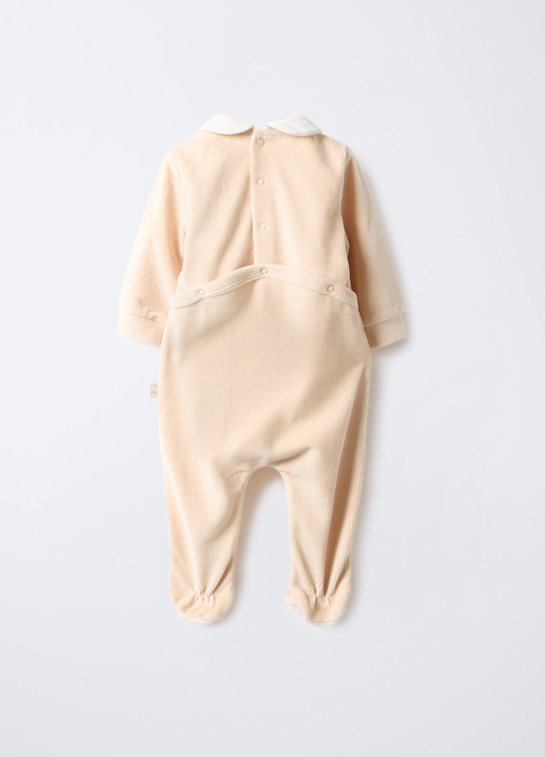 Tutina velour misto cotone neonato_1