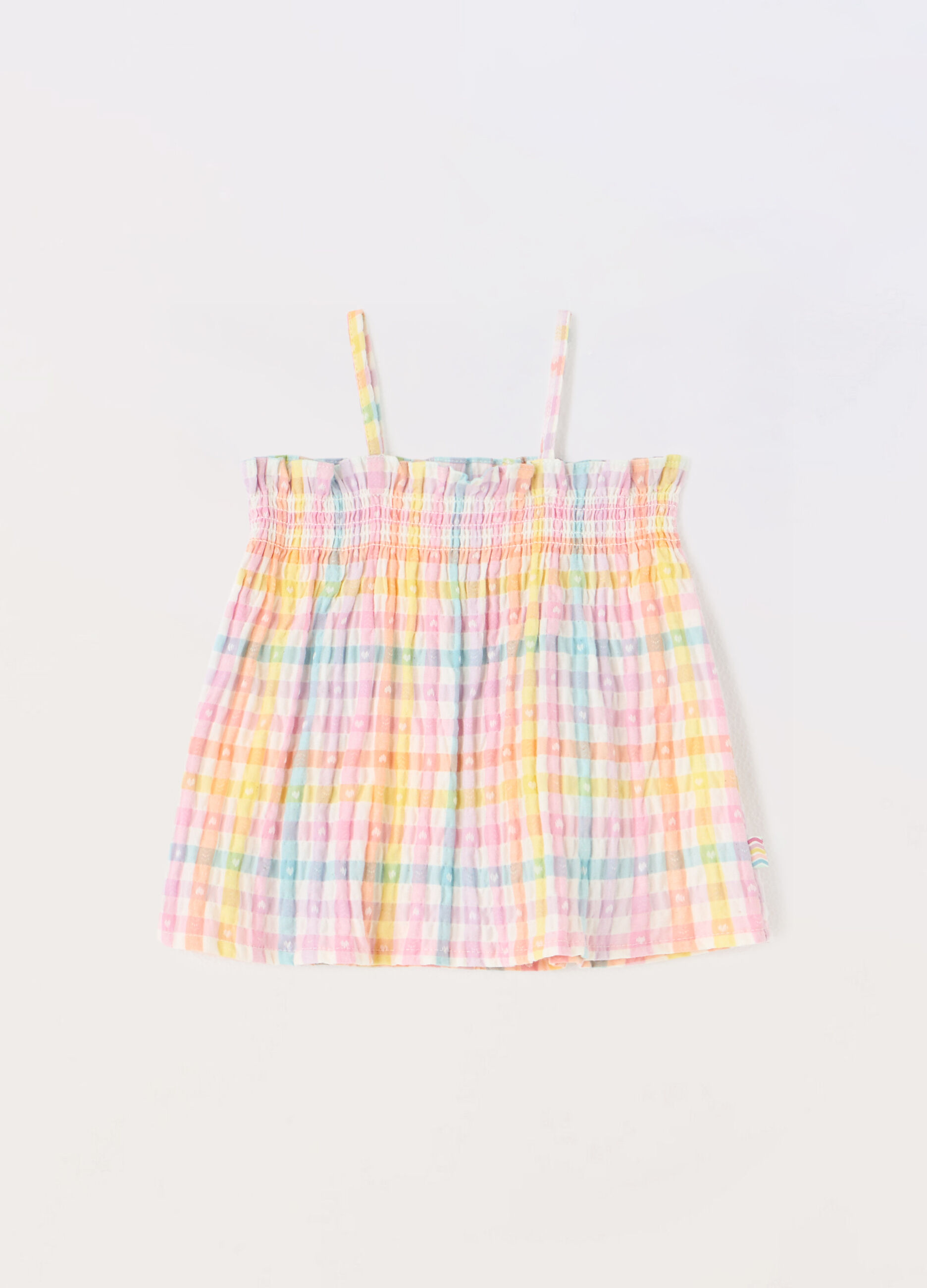 Top in cotone seersucker neonata_0