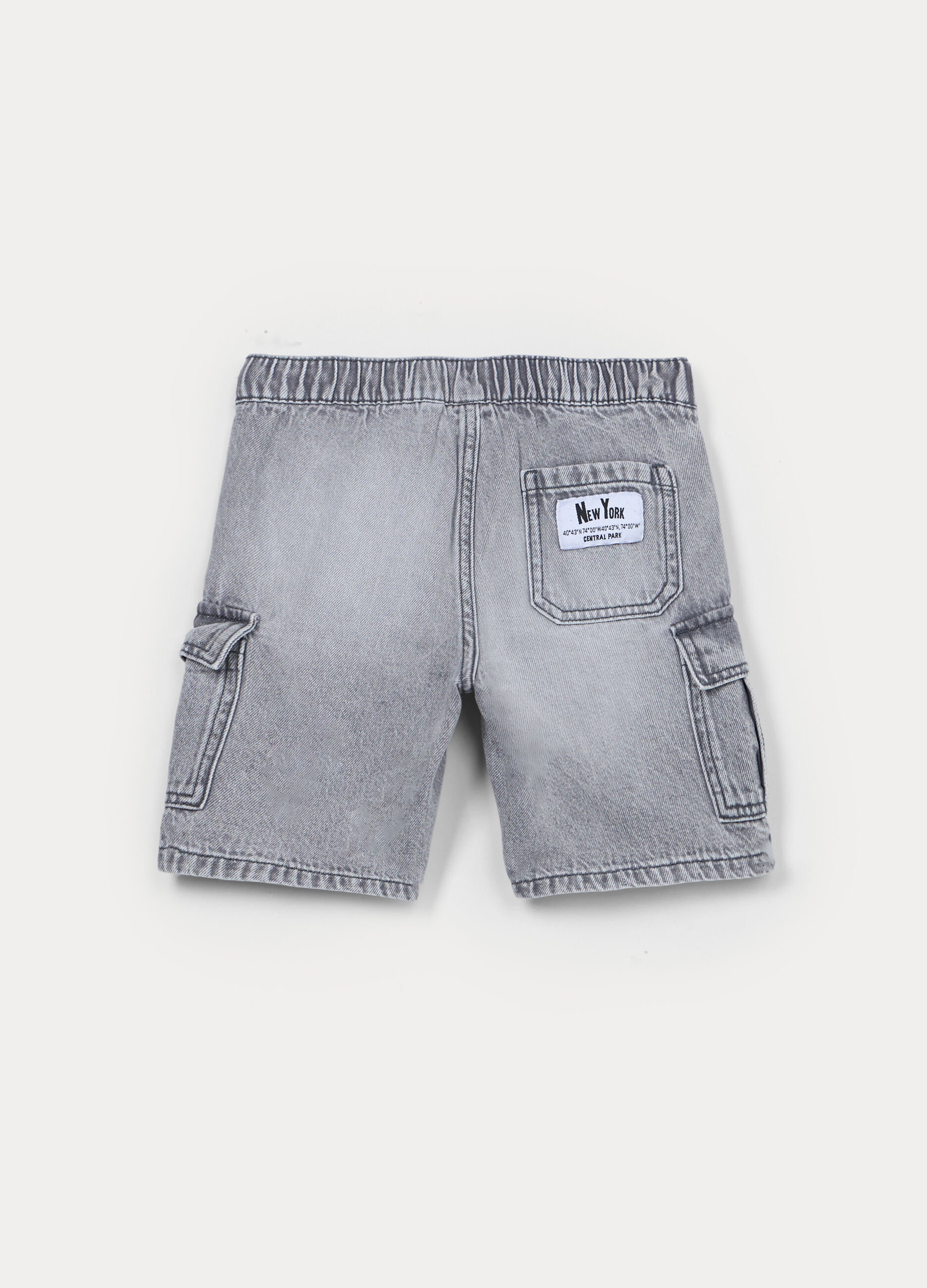 Shorts in denim misto viscosa bambino_1