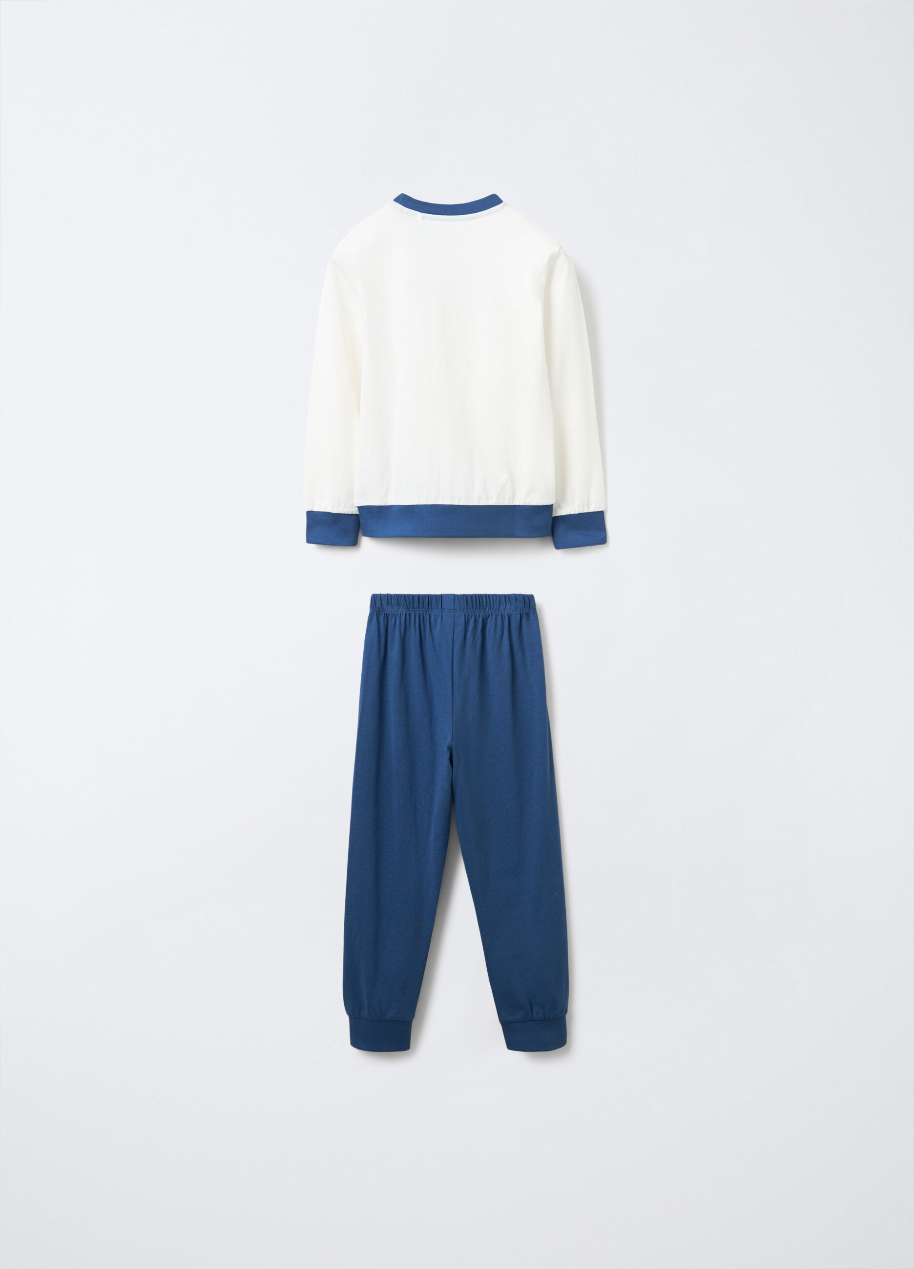 Set pigiama lungo in jersey di puro cotone bambino_1
