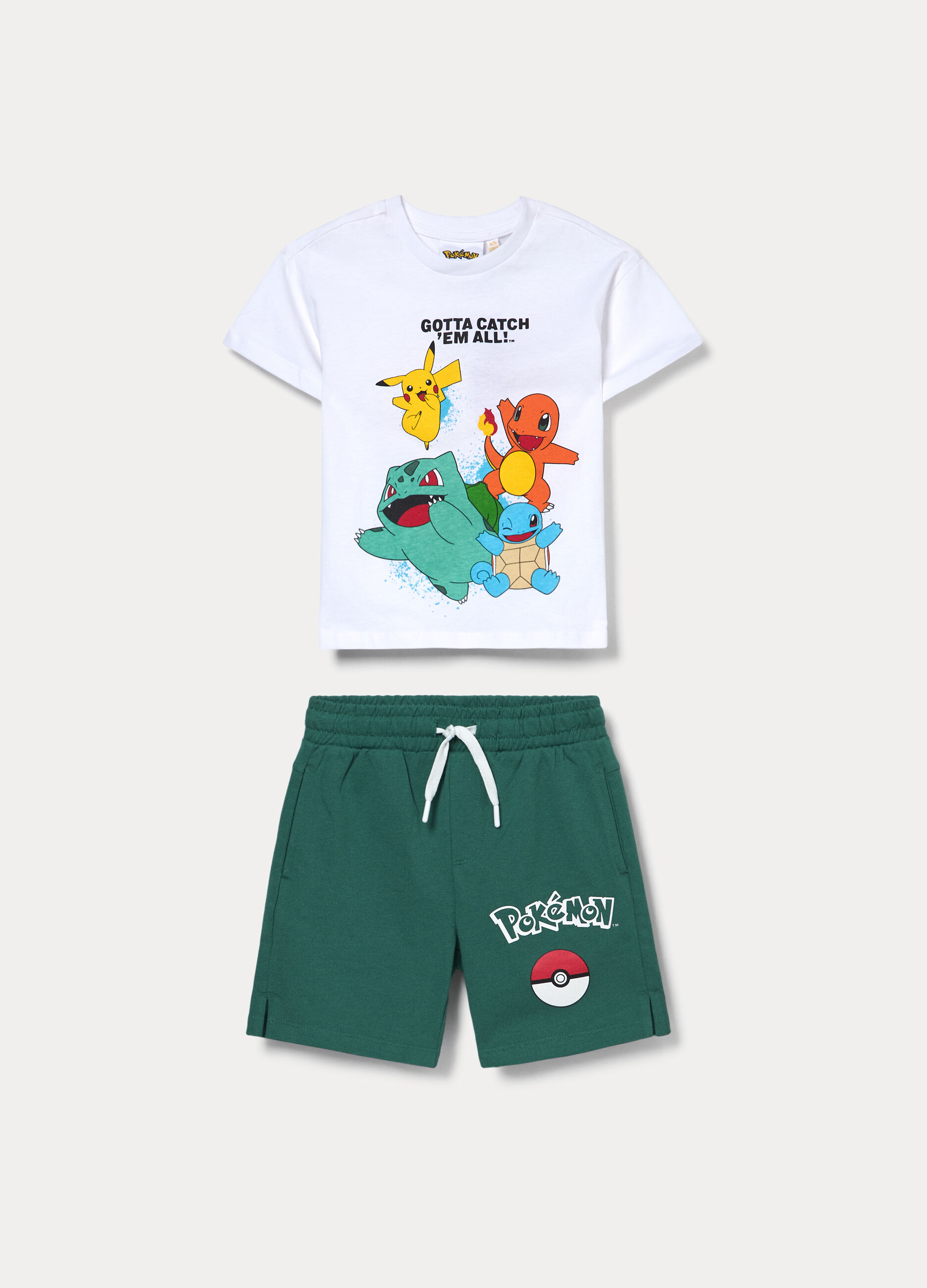 Jogging set Pok&eacute;mon in jersey di puro cotone bambino_0