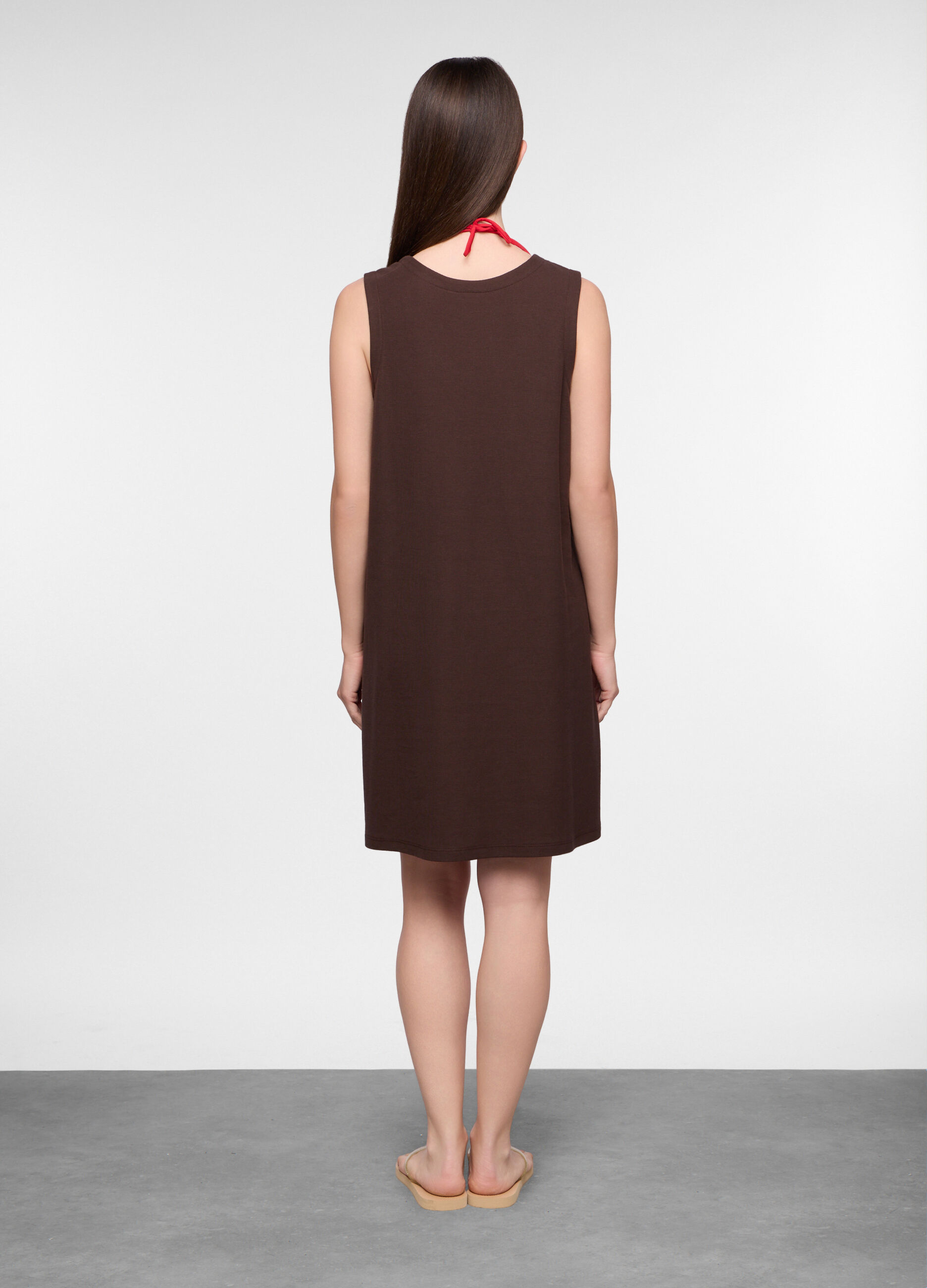 Caftano copricostume in jersey di puro cotone donna_1