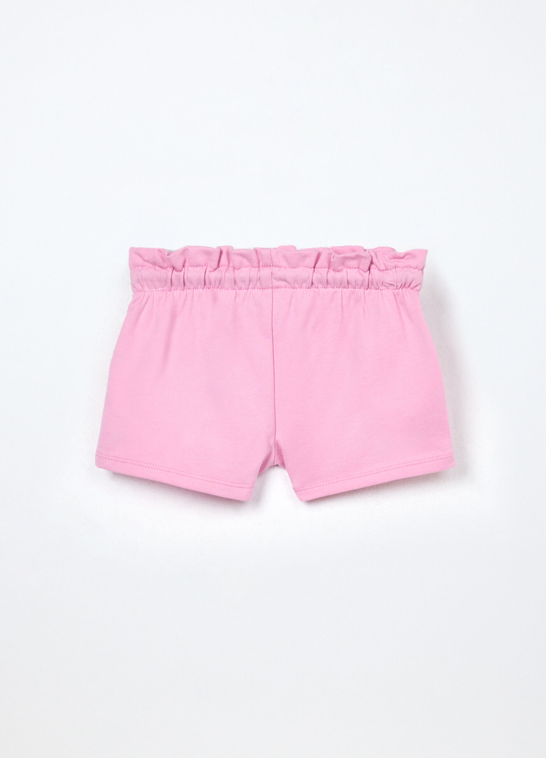 Shorts in french terry di puro cotone neonata_1