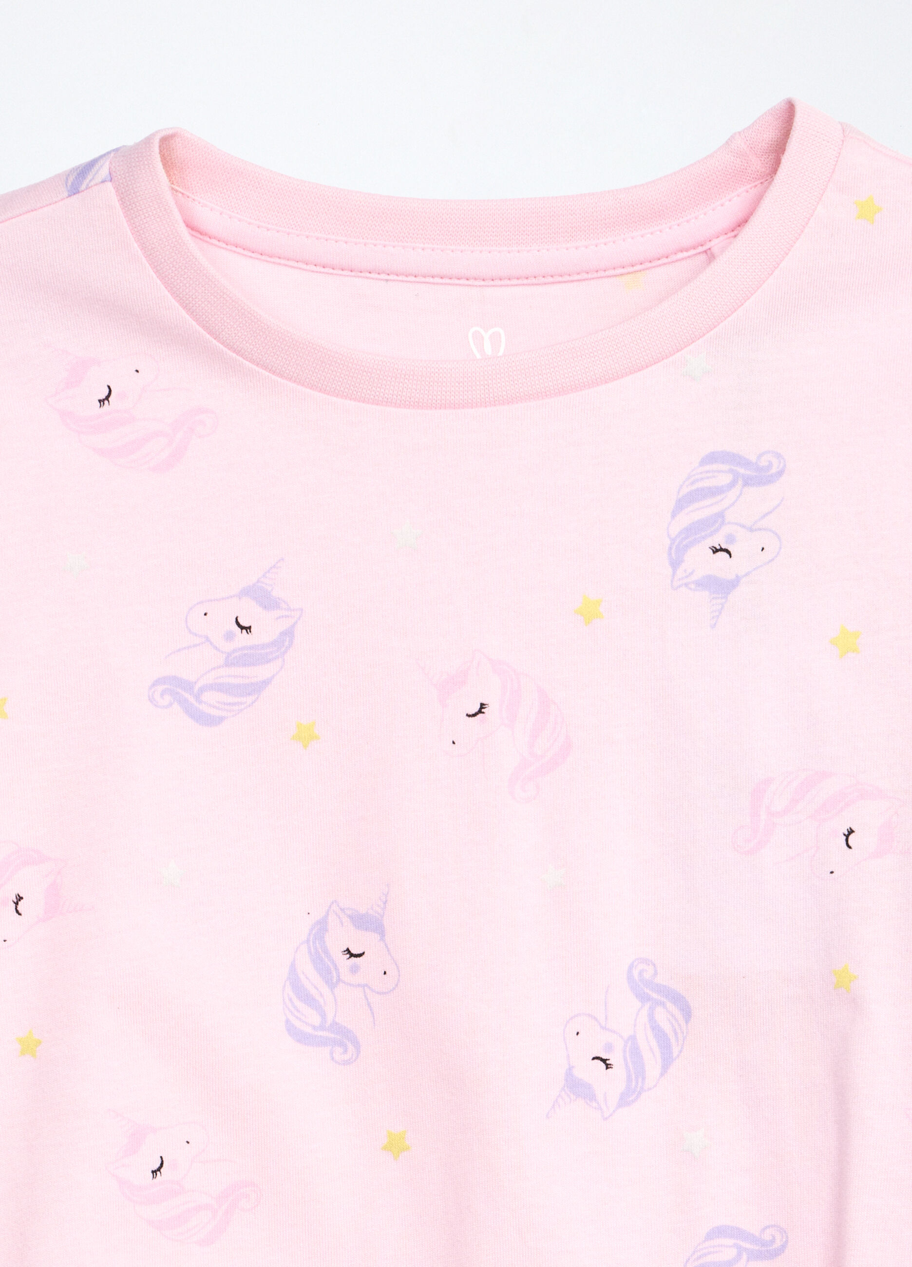 Set pigiama lungo in jersey di puro cotone bambina_2