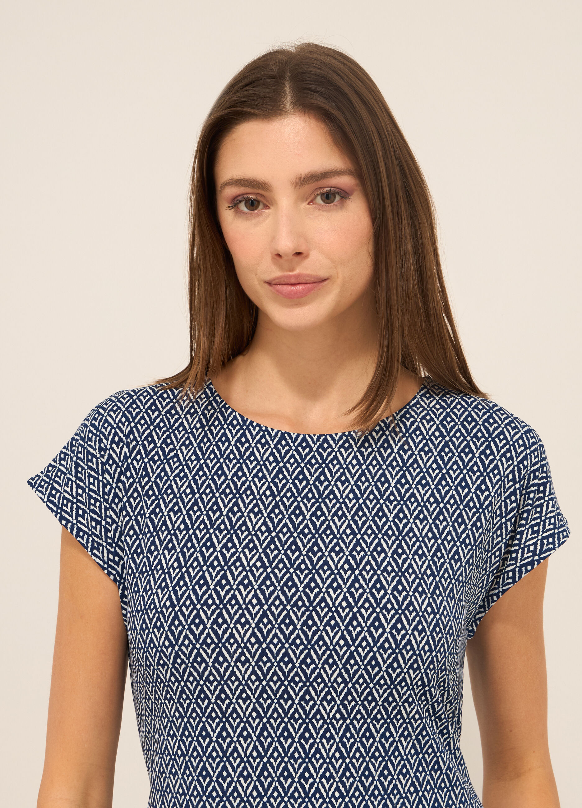 T-shirt in jersey stretch donna_2