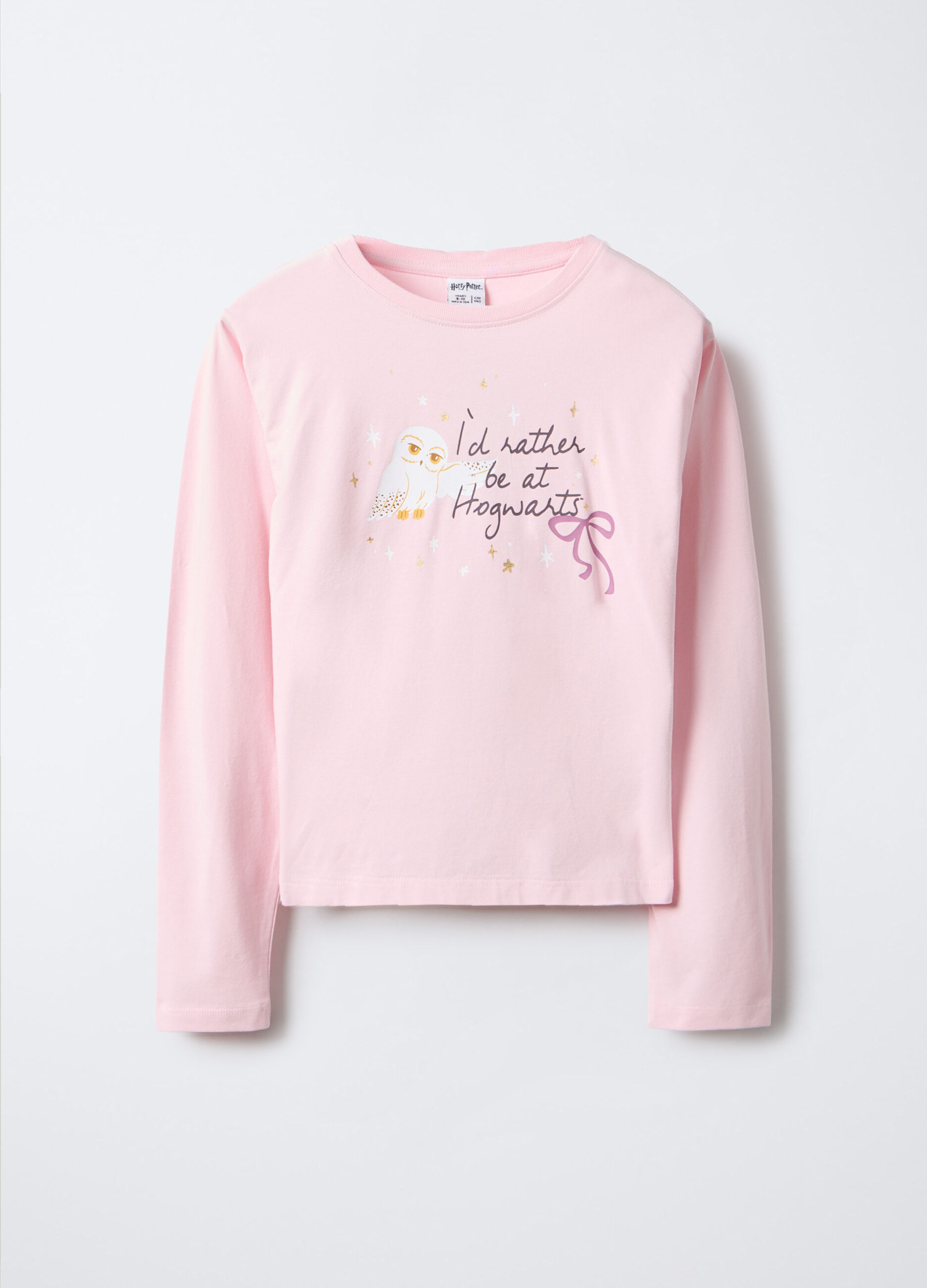 T-shirt Harry Potter in jersey di cotone stretch bambina_0