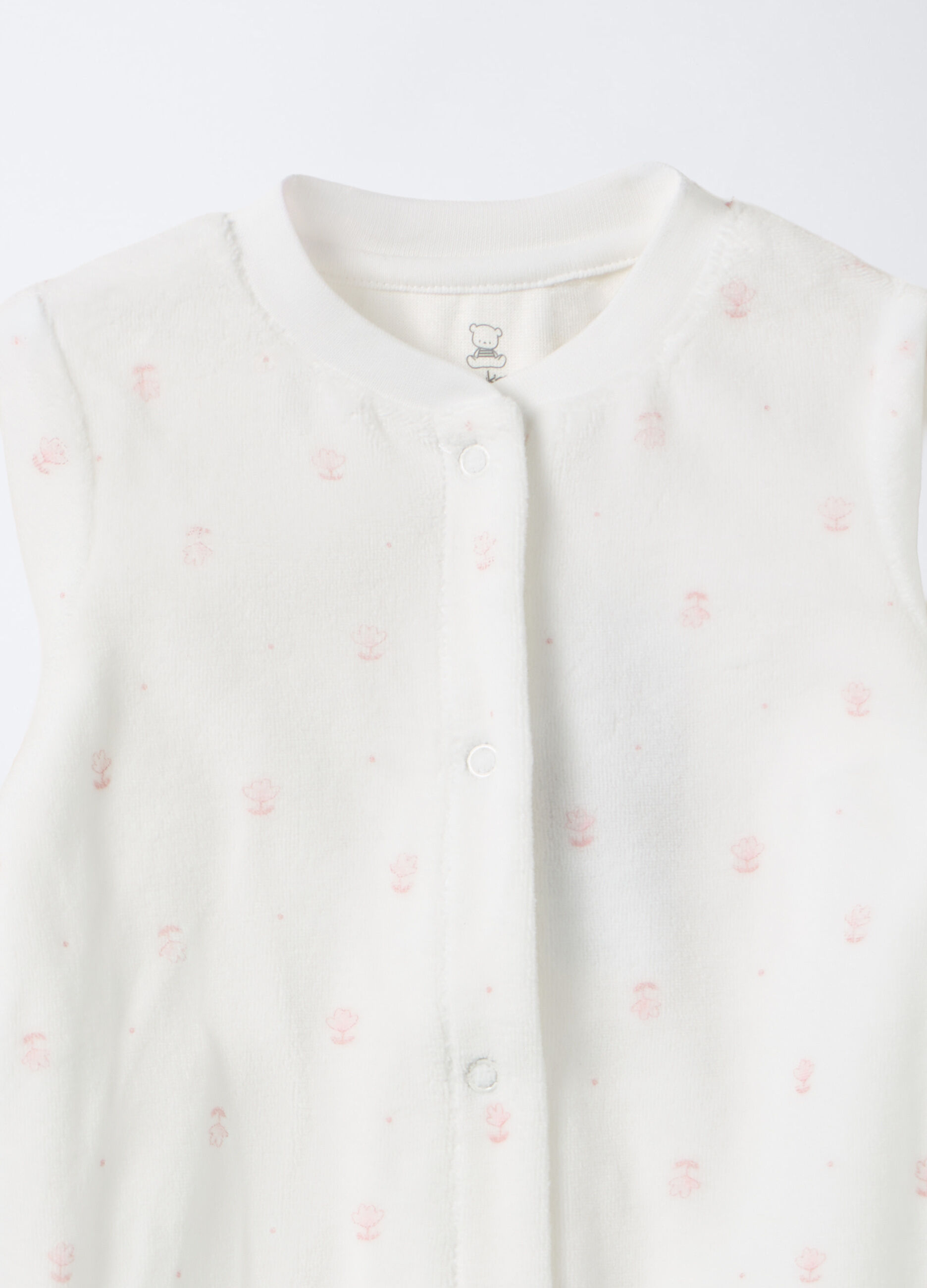 Tutina misto cotone velour neonata_2